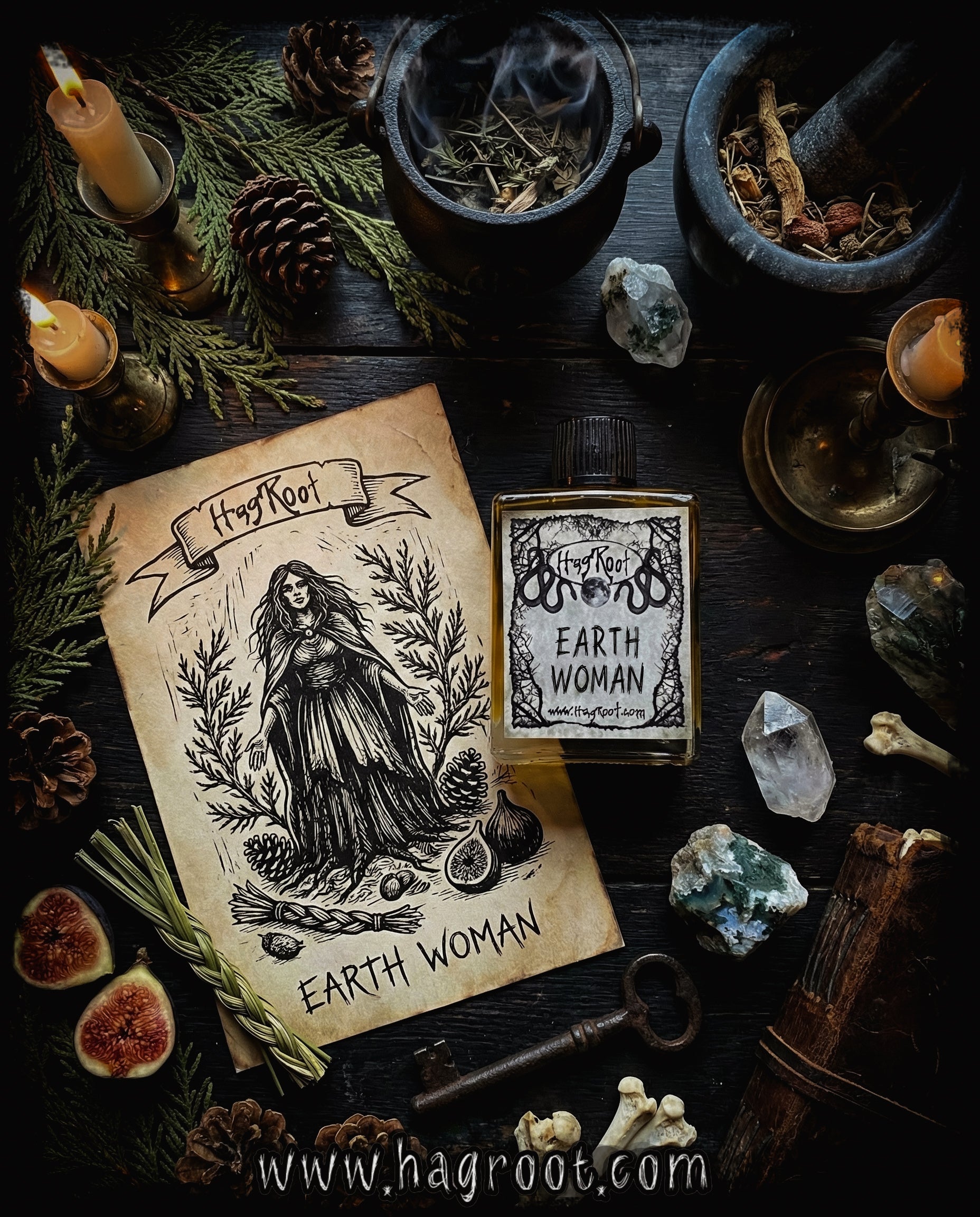 EARTH WOMAN-(Cedar, Pine, Honey, Sweetgrass, Fig)-Perfume, Cologne, Anointing, Ritual Oil