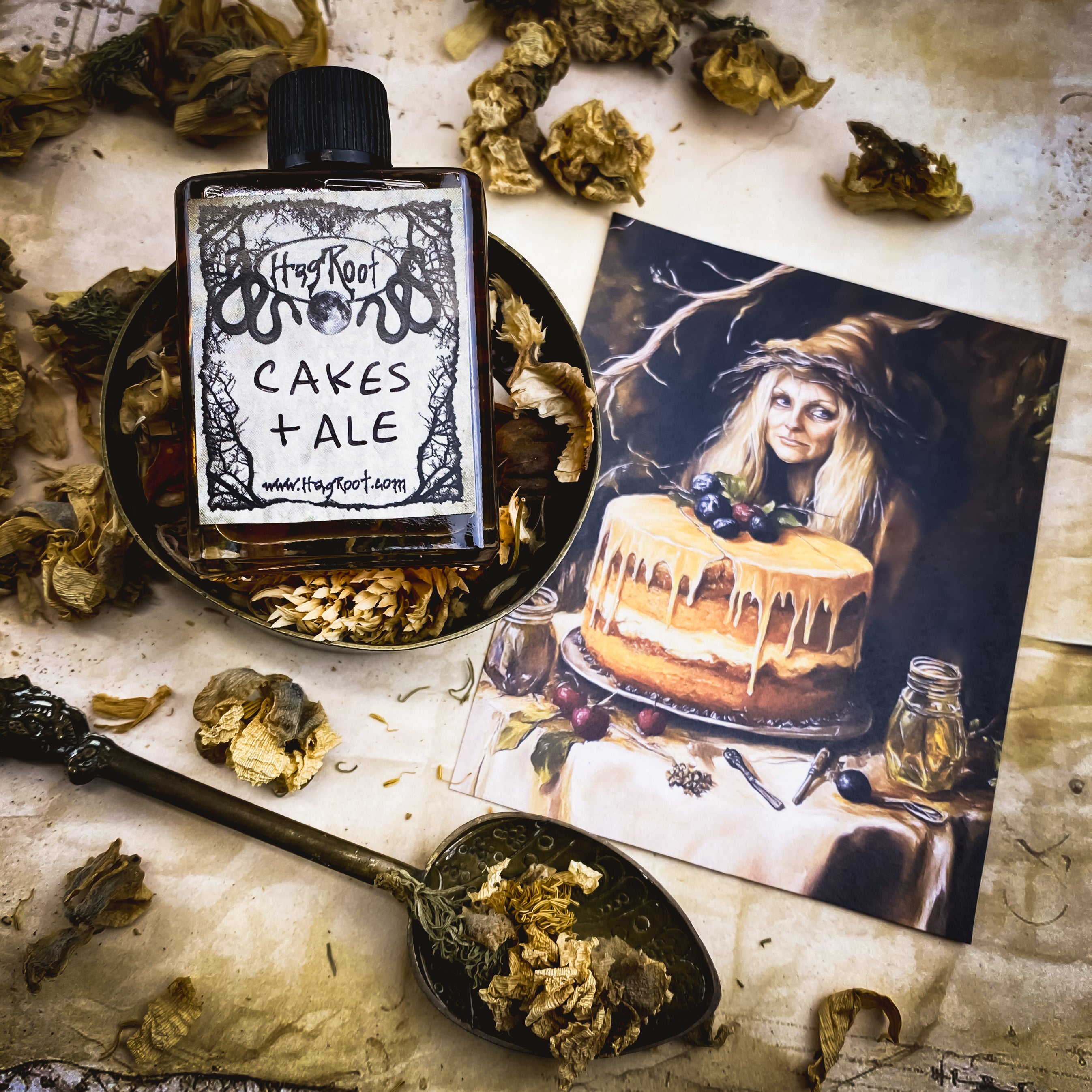 CAKES + ALE-(Vanilla Cake, Dark Ale, Ritual Smoke)- Perfume, Cologne, Anointing, Ritual Oil