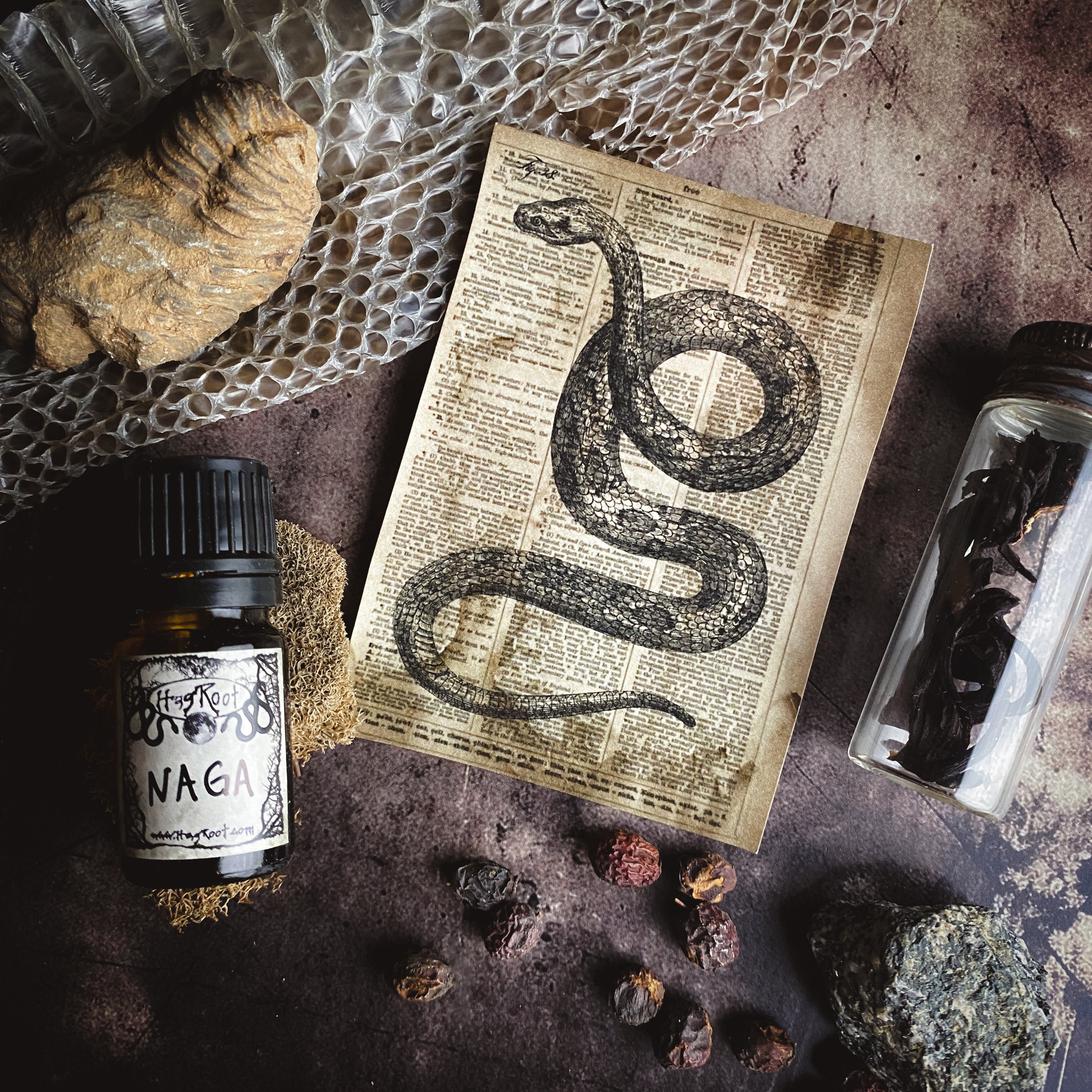 NAGA-(Amber, Sandalwood, Patchouli, Vanilla, Cedar, Baked Apples)-Perfume, Cologne, Anointing, Ritual Oil