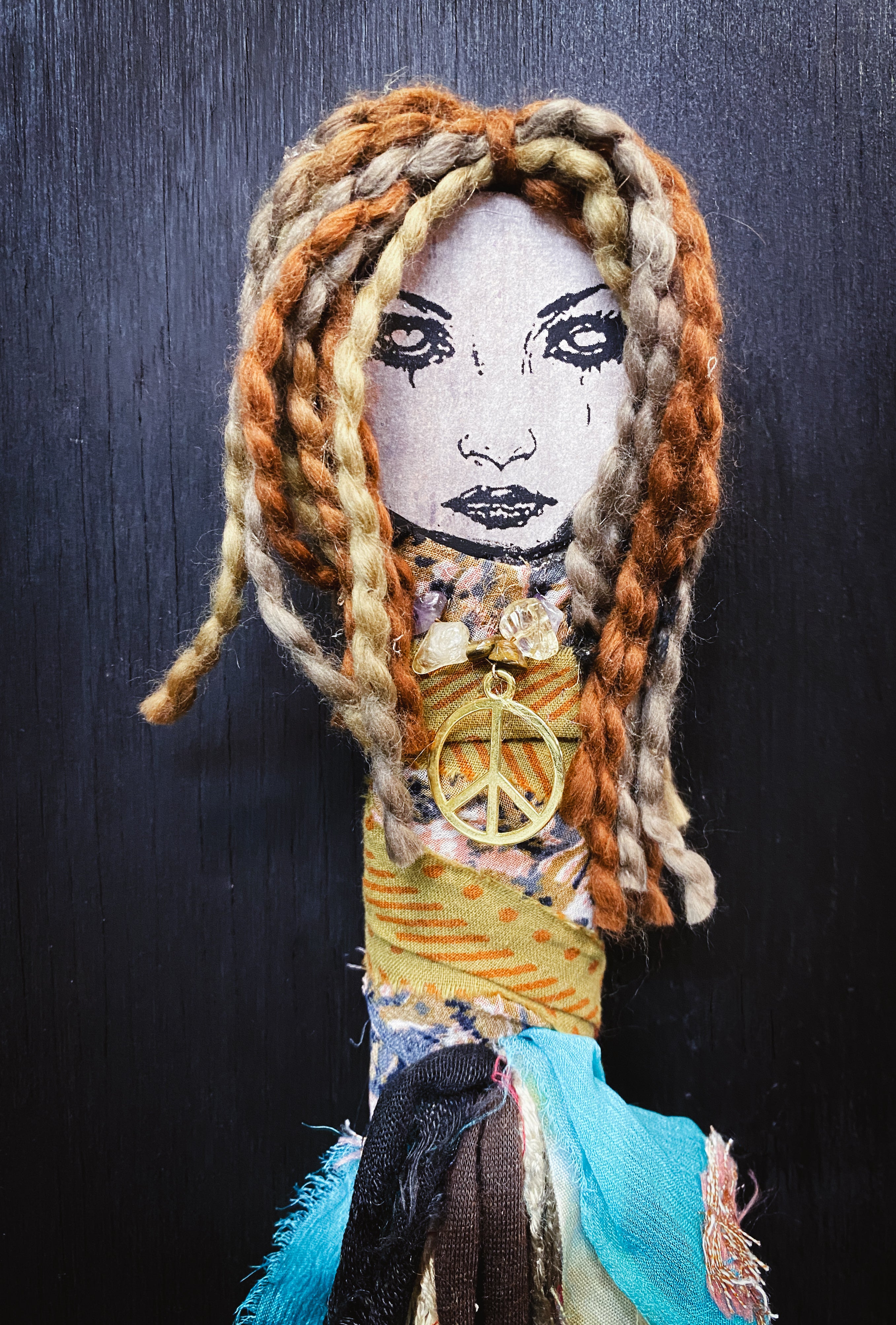 Peace + Creativity - Spirit Infused Art Doll