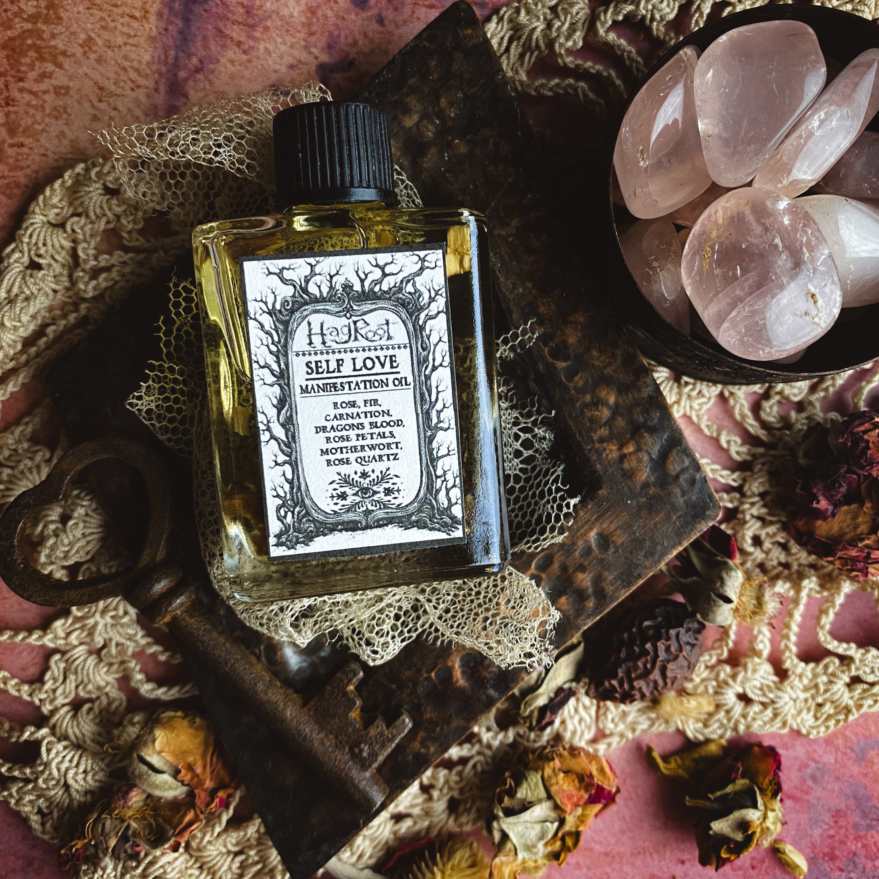 Self Love Manifestation Oil - Herbal Ritual Oil, Anointing Oil, Perfume, Conjure Oil