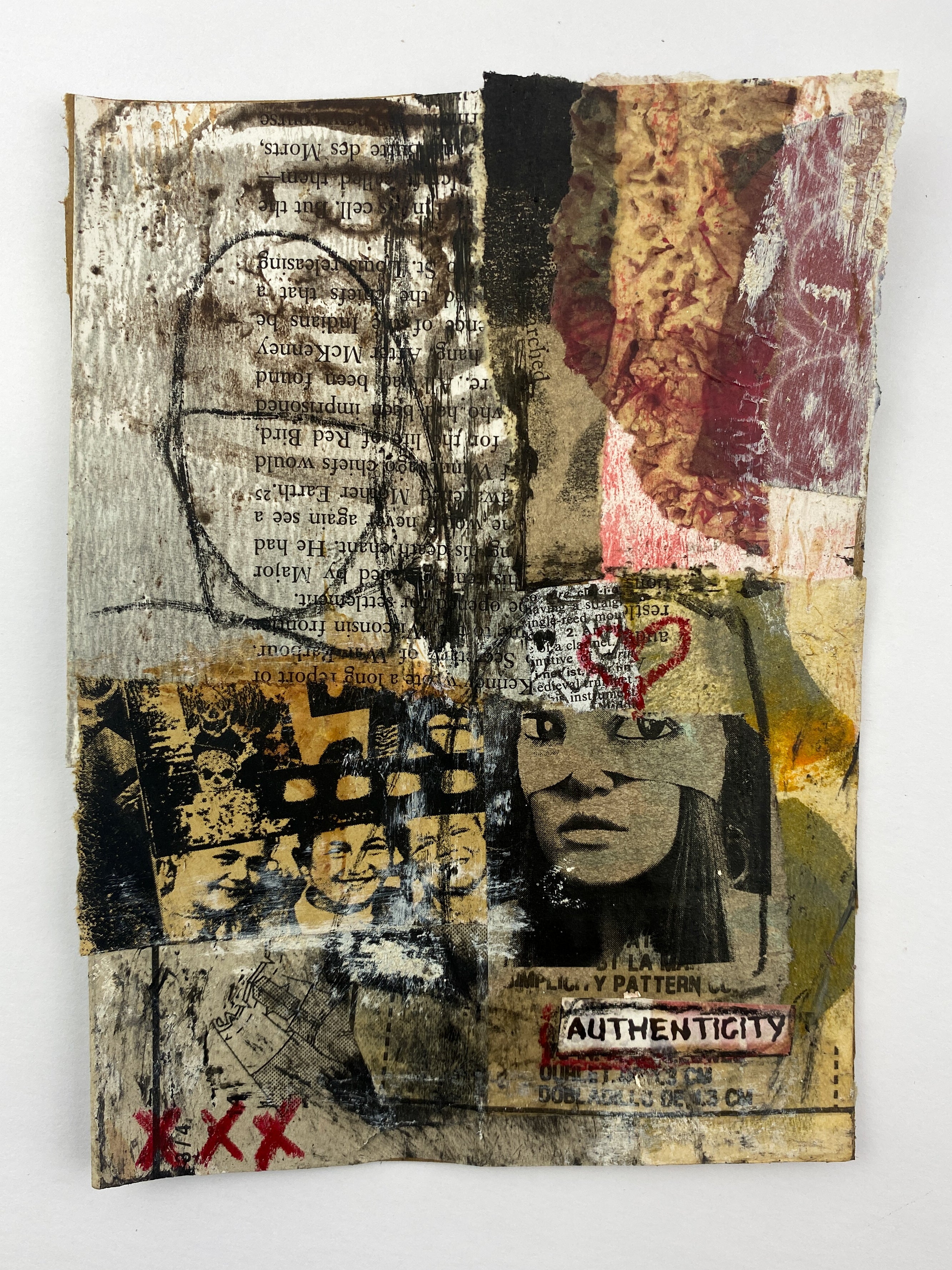 Authenticity - Original Mixed Media Collage