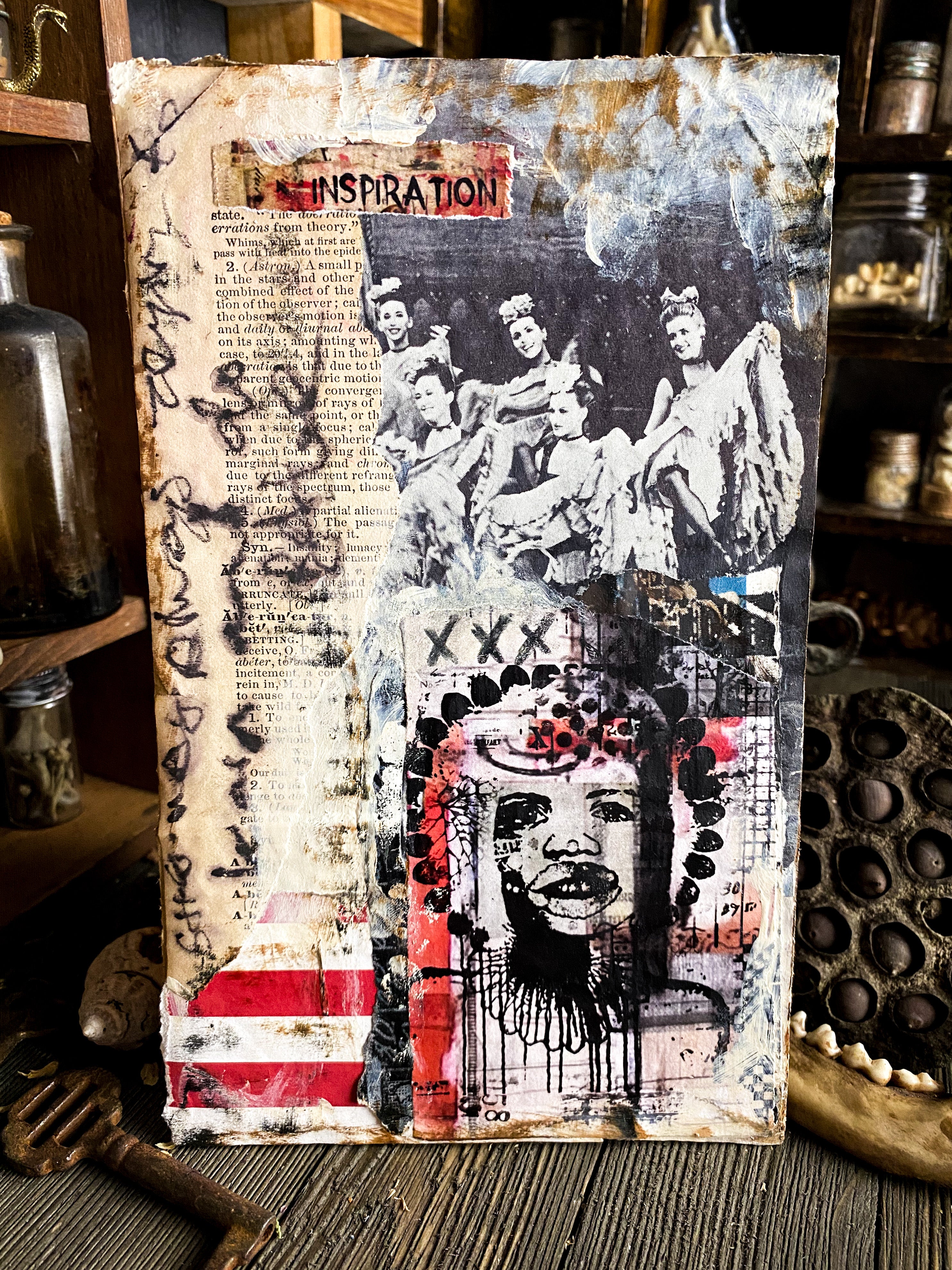 Inspiration - Original Mixed Media Collage