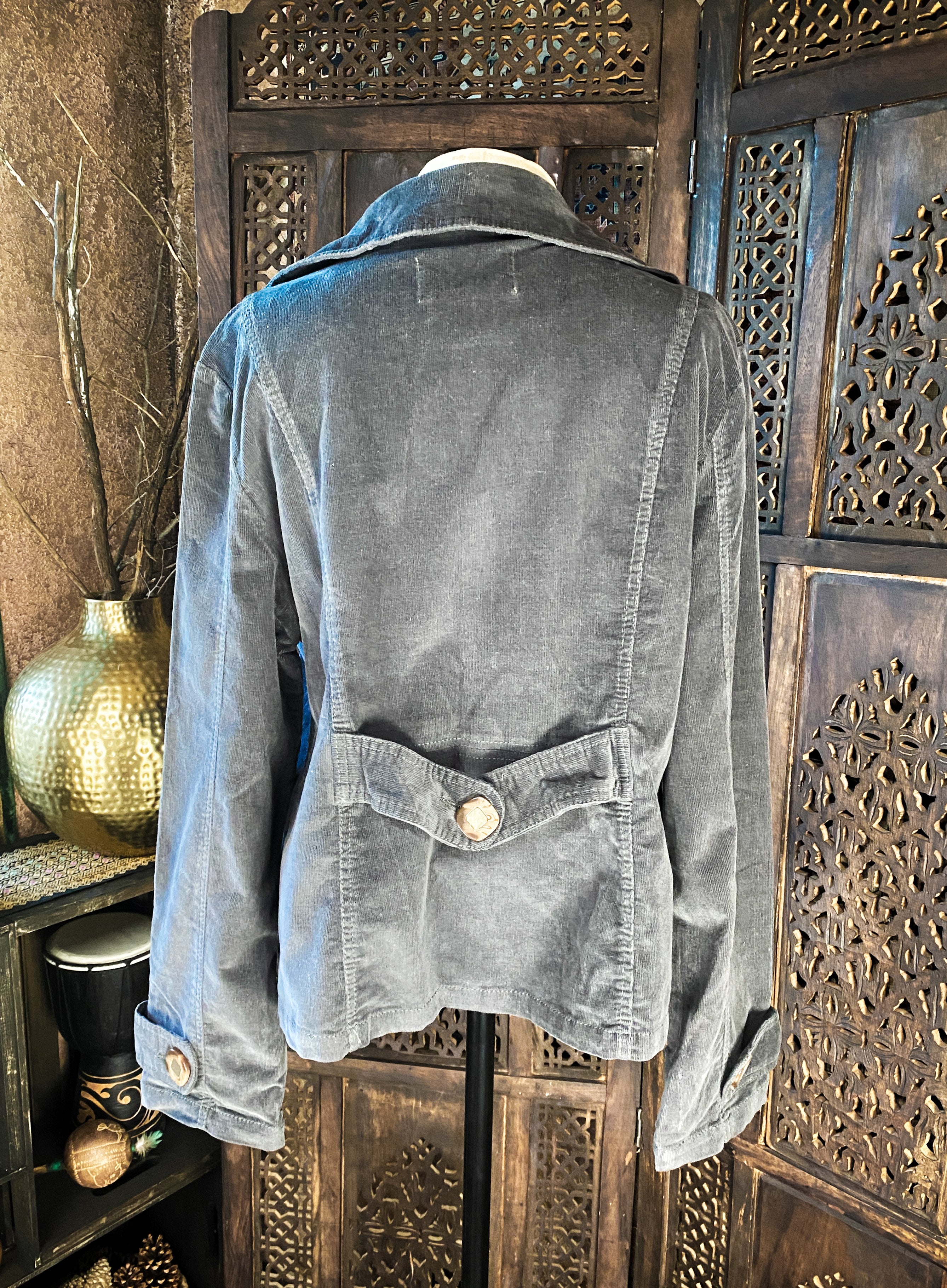 Grey Corduroy Jacket - Size Large