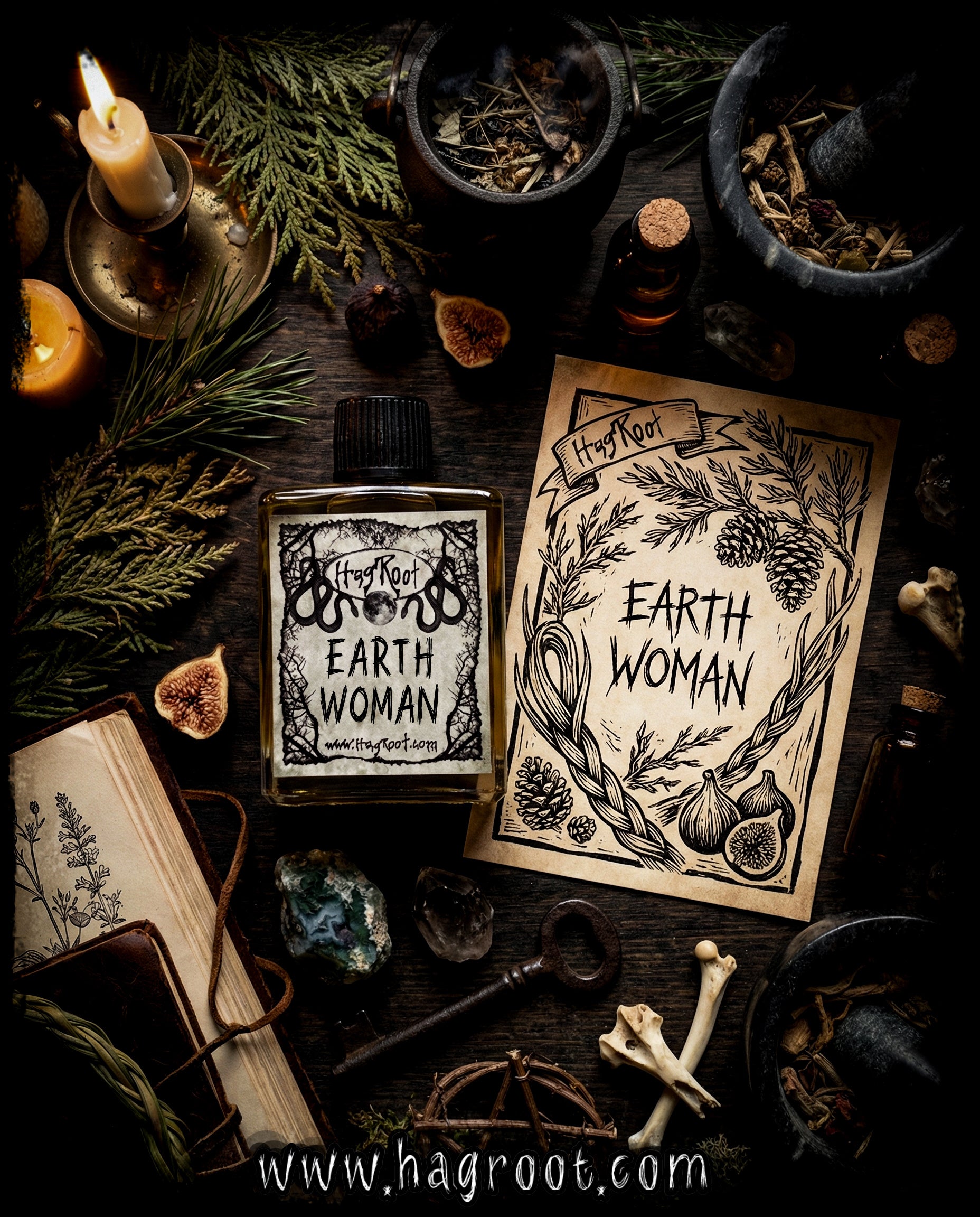 EARTH WOMAN-(Cedar, Pine, Honey, Sweetgrass, Fig)-Perfume, Cologne, Anointing, Ritual Oil