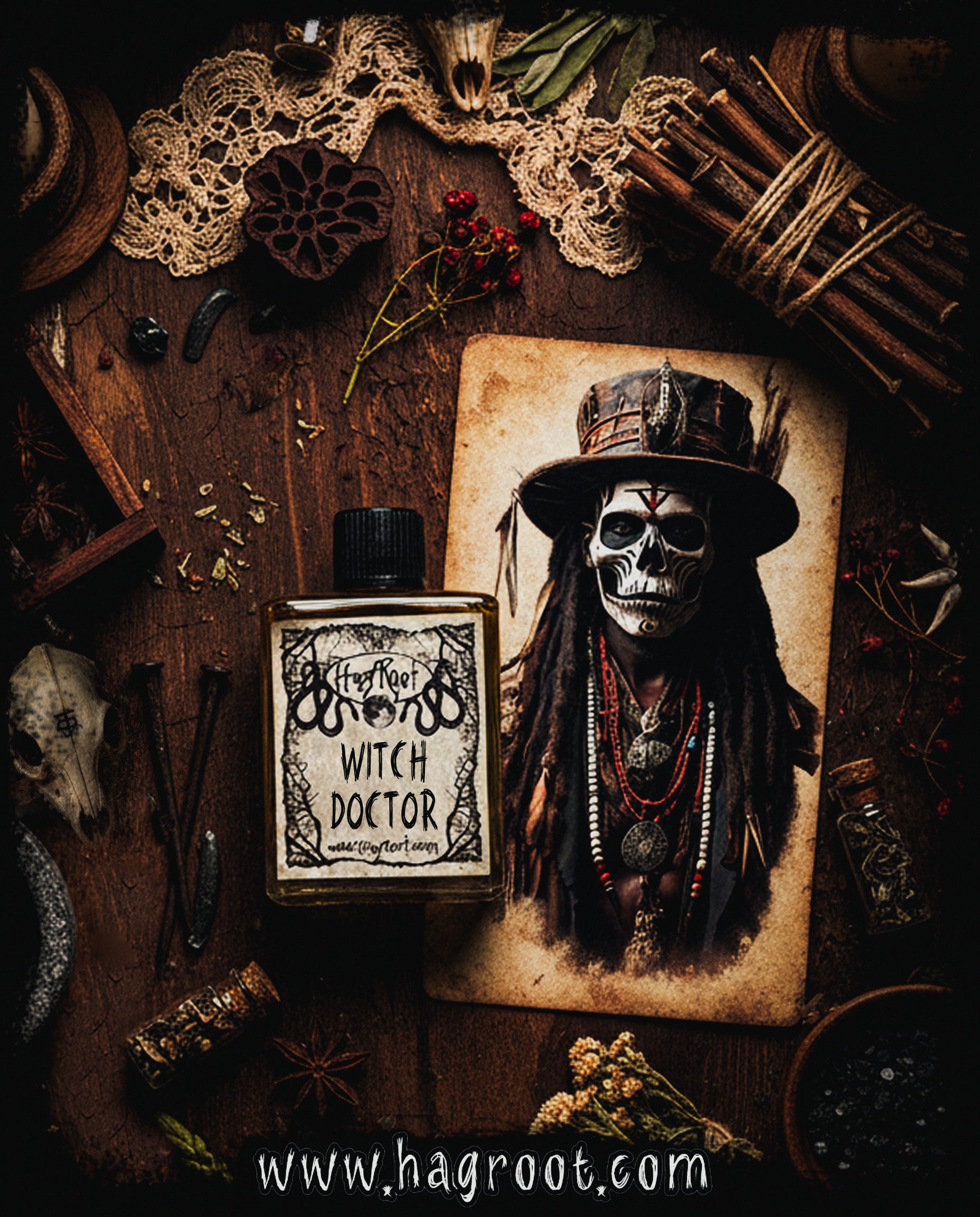 WITCH DOCTOR-(Balsam Fir, Sage, Eucalyptus, Palmarosa, Ylang Ylang, Sandalwood, Black Pepper)-Perfume, Cologne, Anointing, Ritual Oil