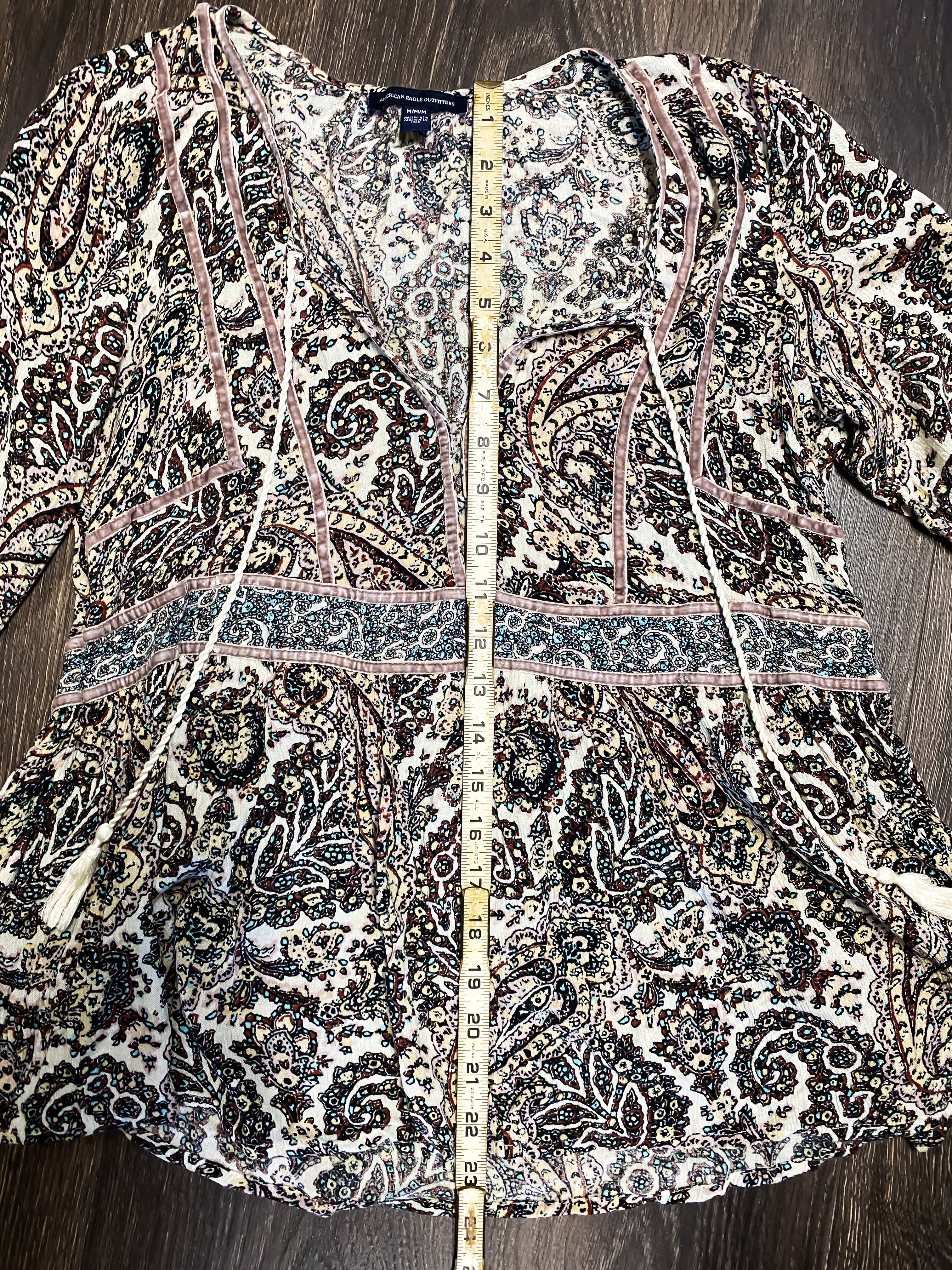 Paisley Renaissance Shirt - Size Medium
