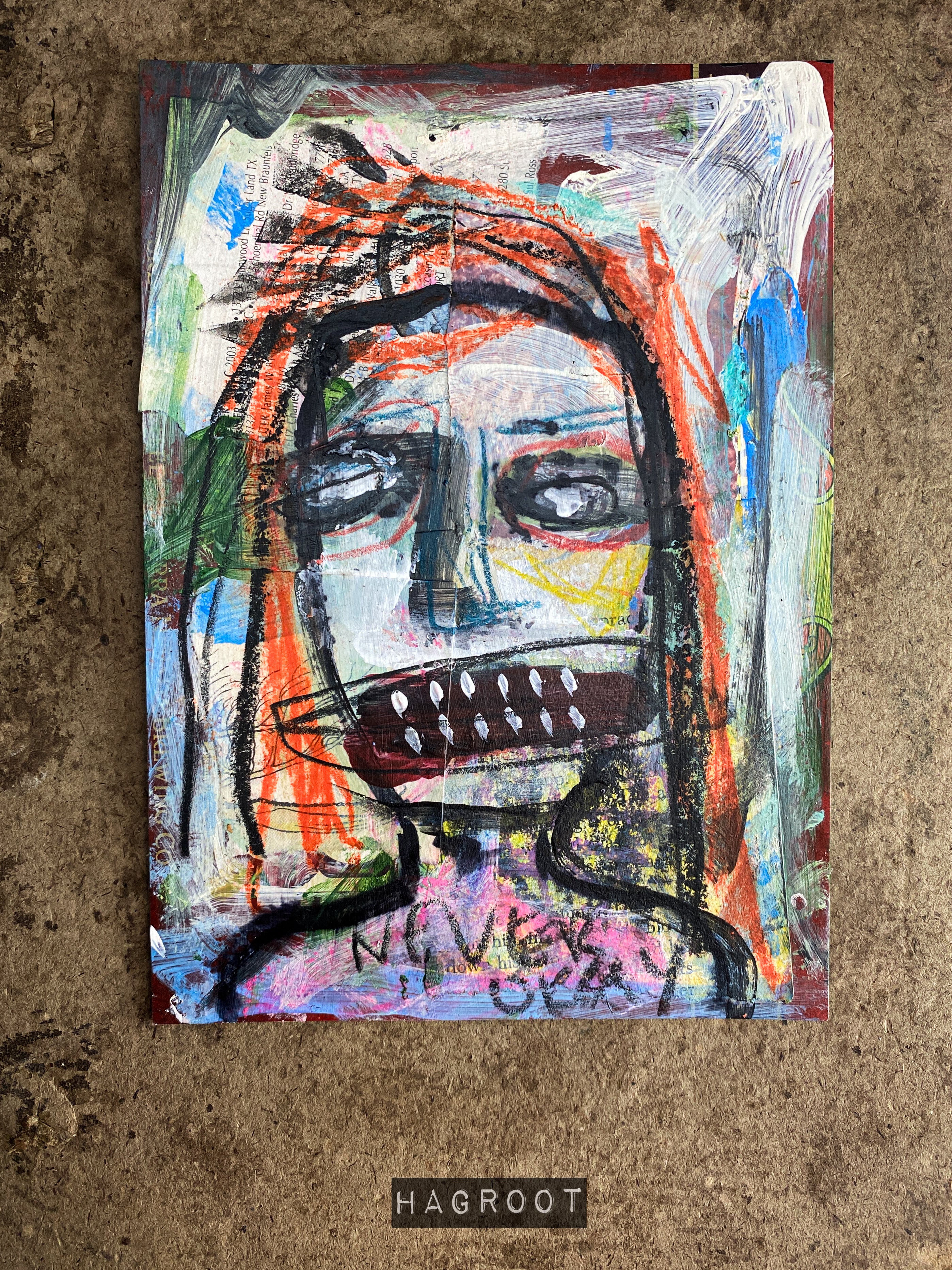 Never Okay - Original Mixed Media Collage