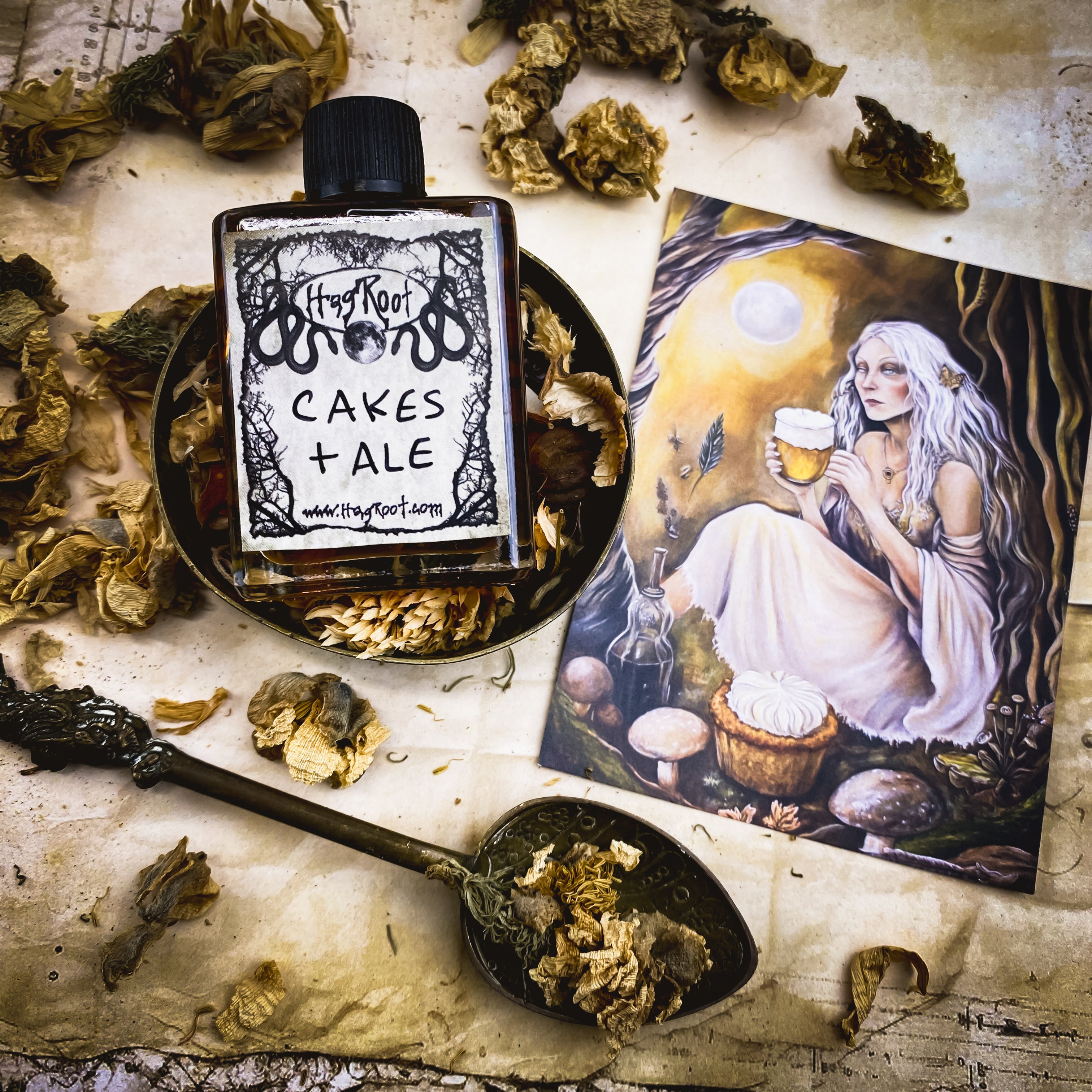CAKES + ALE-(Vanilla Cake, Dark Ale, Ritual Smoke)- Perfume, Cologne, Anointing, Ritual Oil