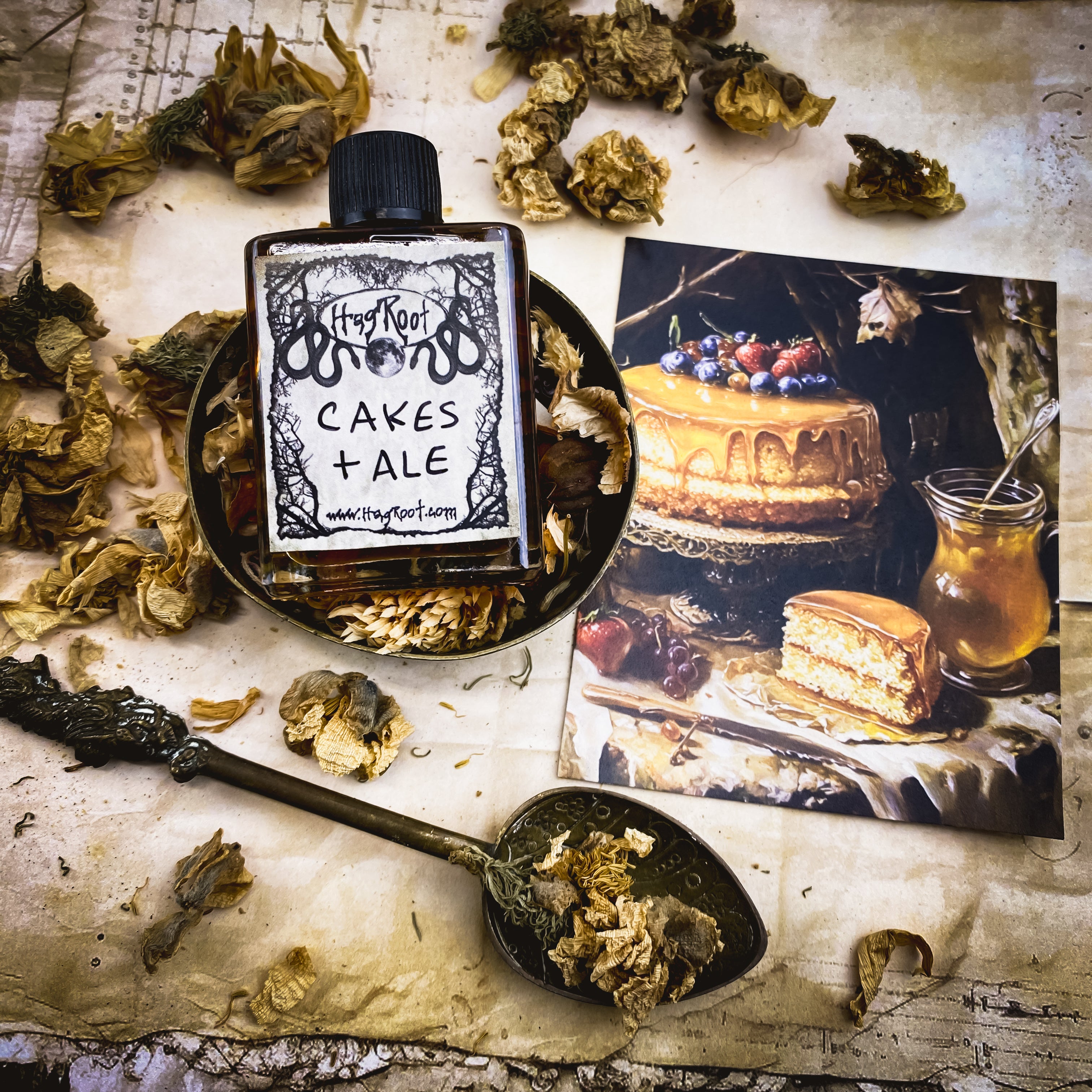CAKES + ALE-(Vanilla Cake, Dark Ale, Ritual Smoke)- Perfume, Cologne, Anointing, Ritual Oil