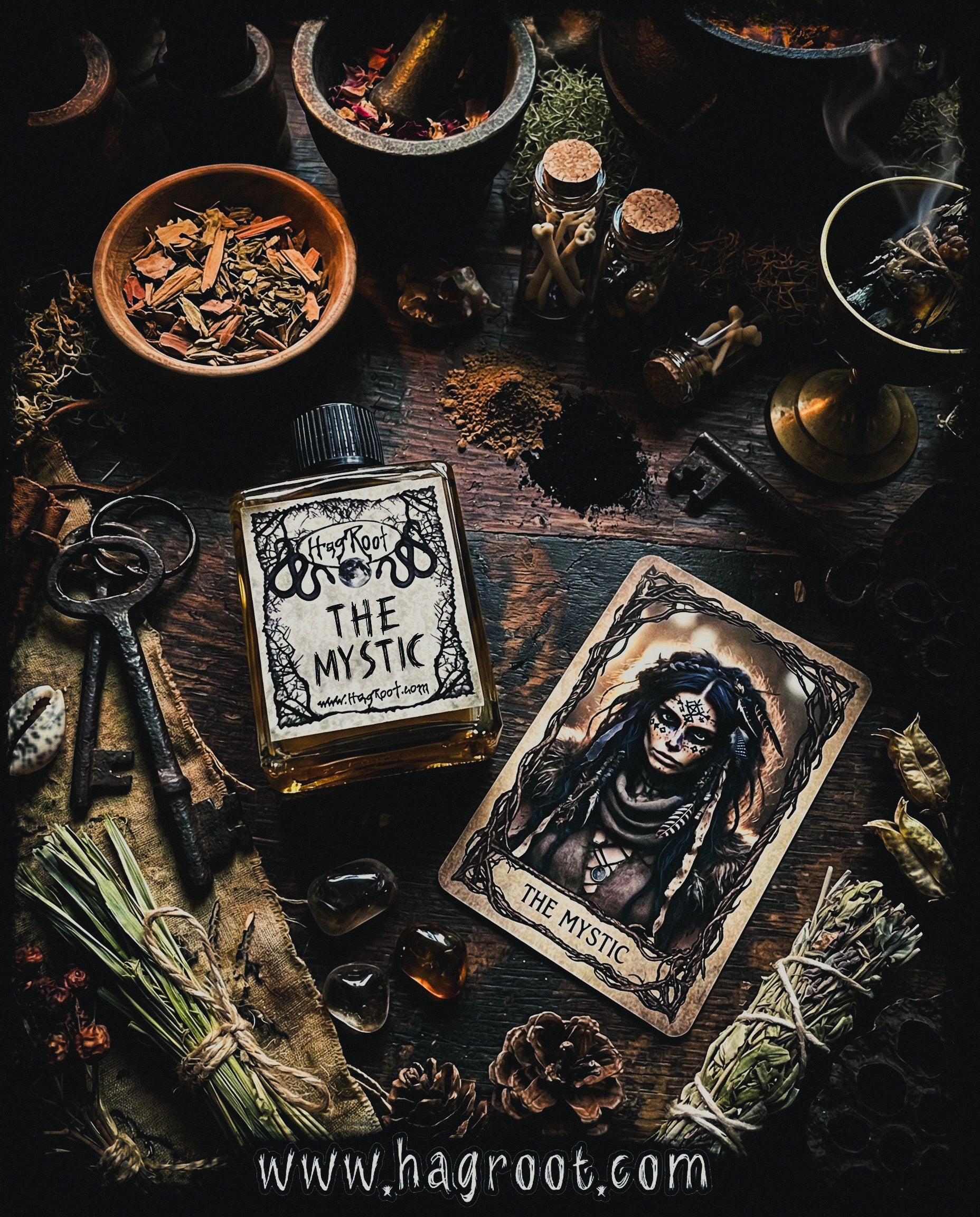 THE MYSTIC-(Patchouli, Champaka Flowers, Cedar, Amber)-Perfume, Cologne, Anointing, Ritual Oil