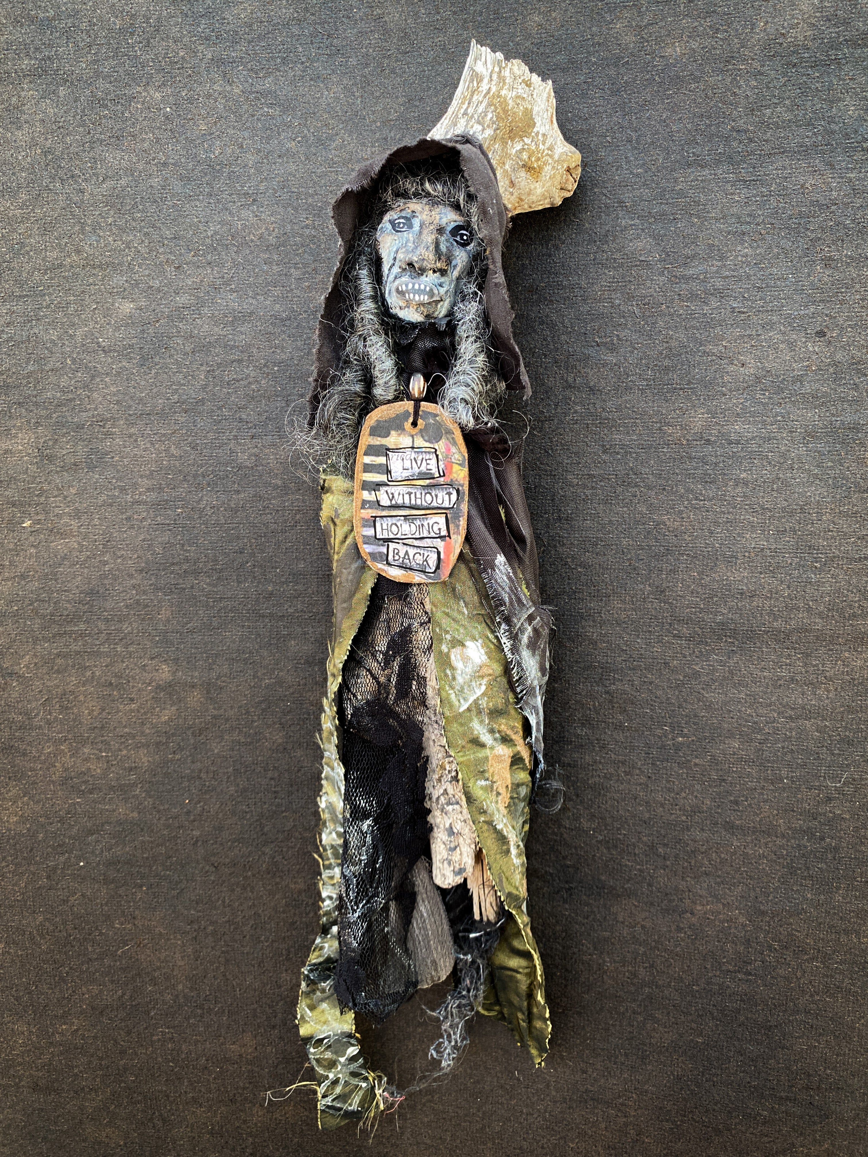 Live Without Holding Back - Spirit Doll - Medicine Doll - JuJu Doll - Art Doll