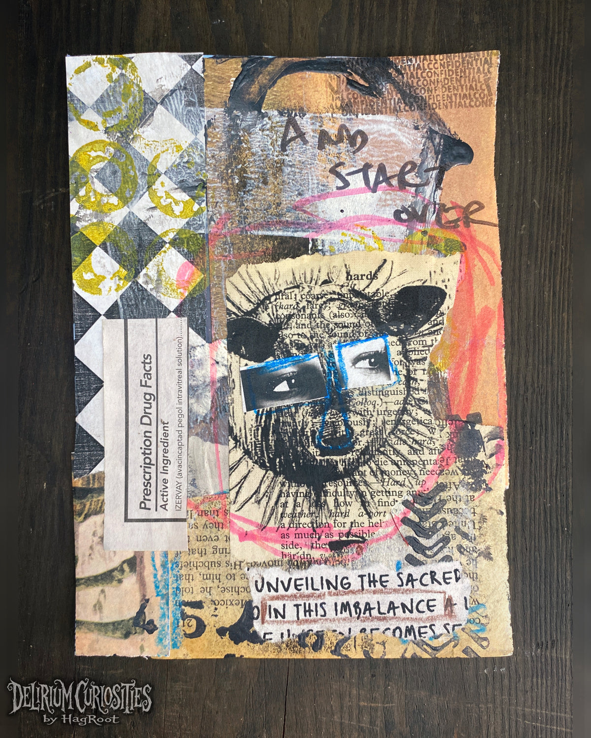 This Imbalance - Original Mixed Media Collage