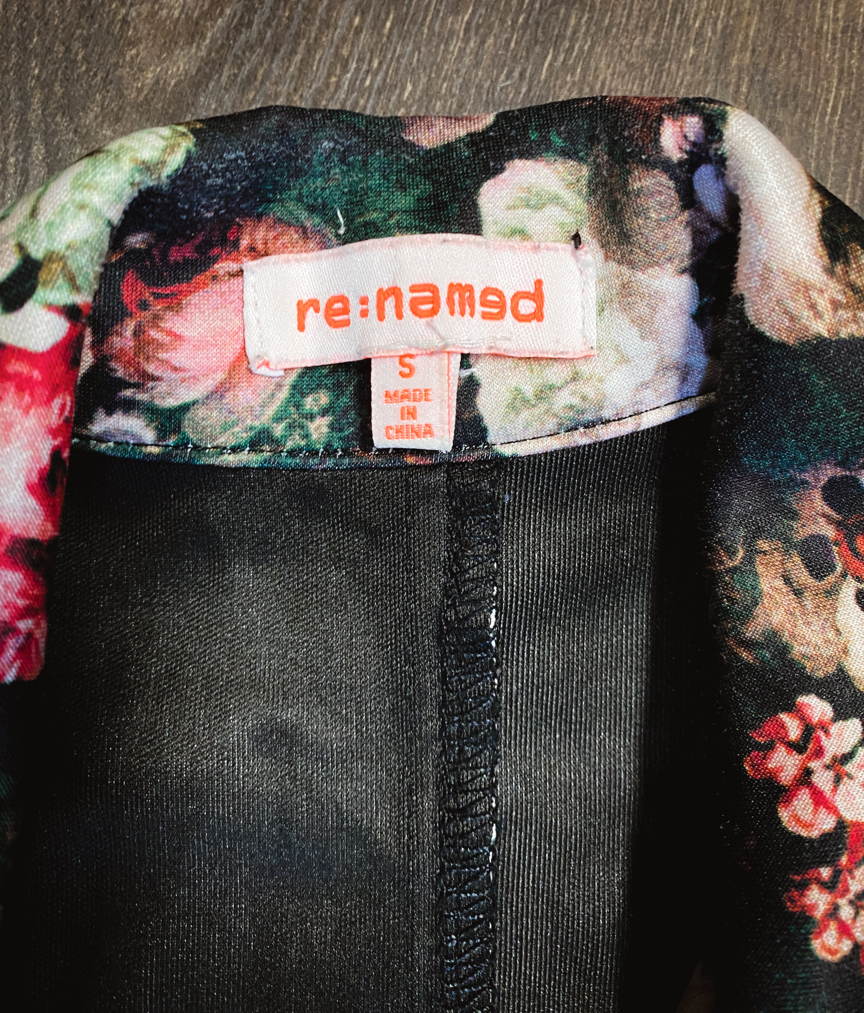 Floral Print Punk Jacket - Size Small