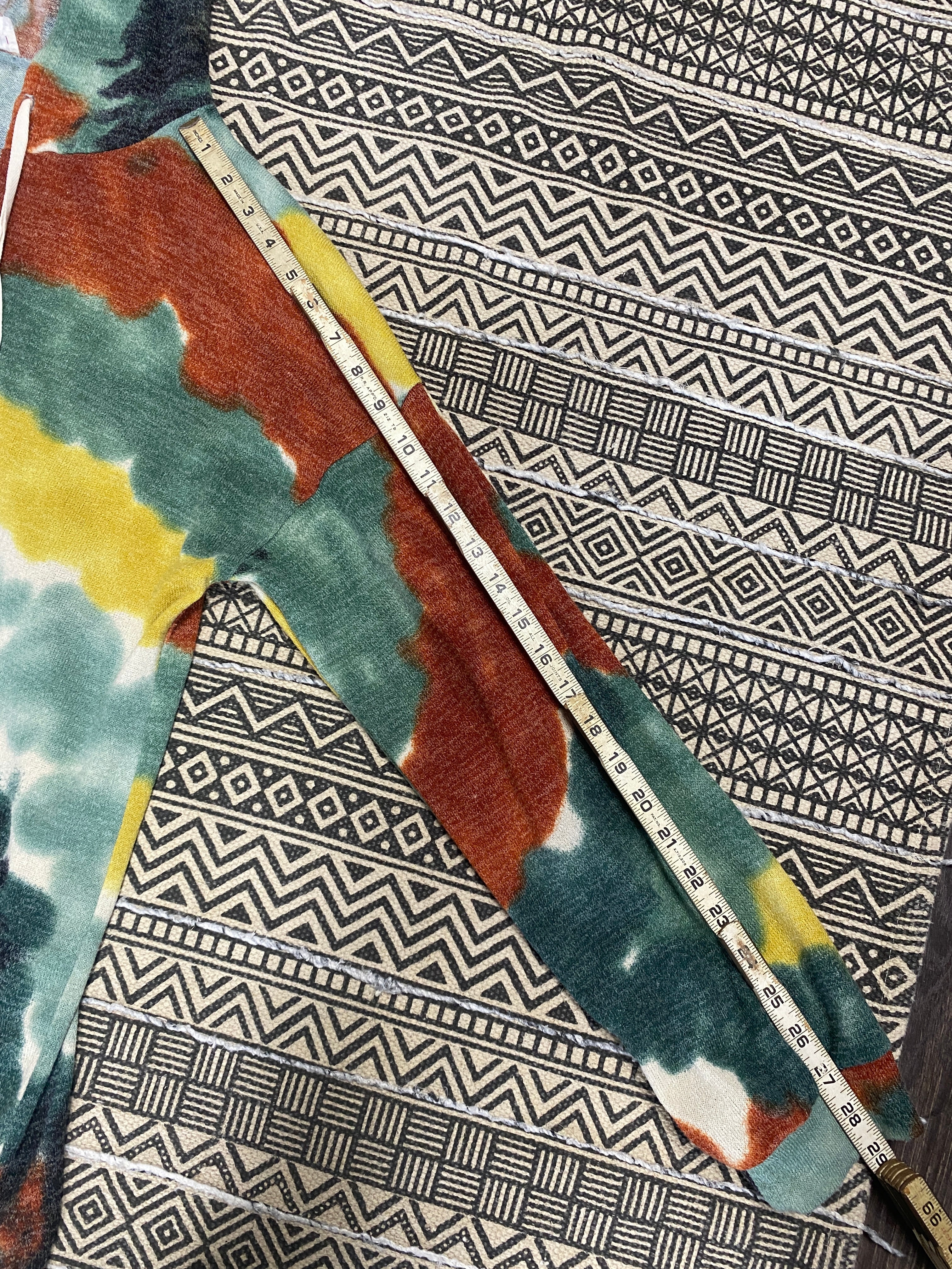 Tie Dye Style Beach Hoodie - Size Large