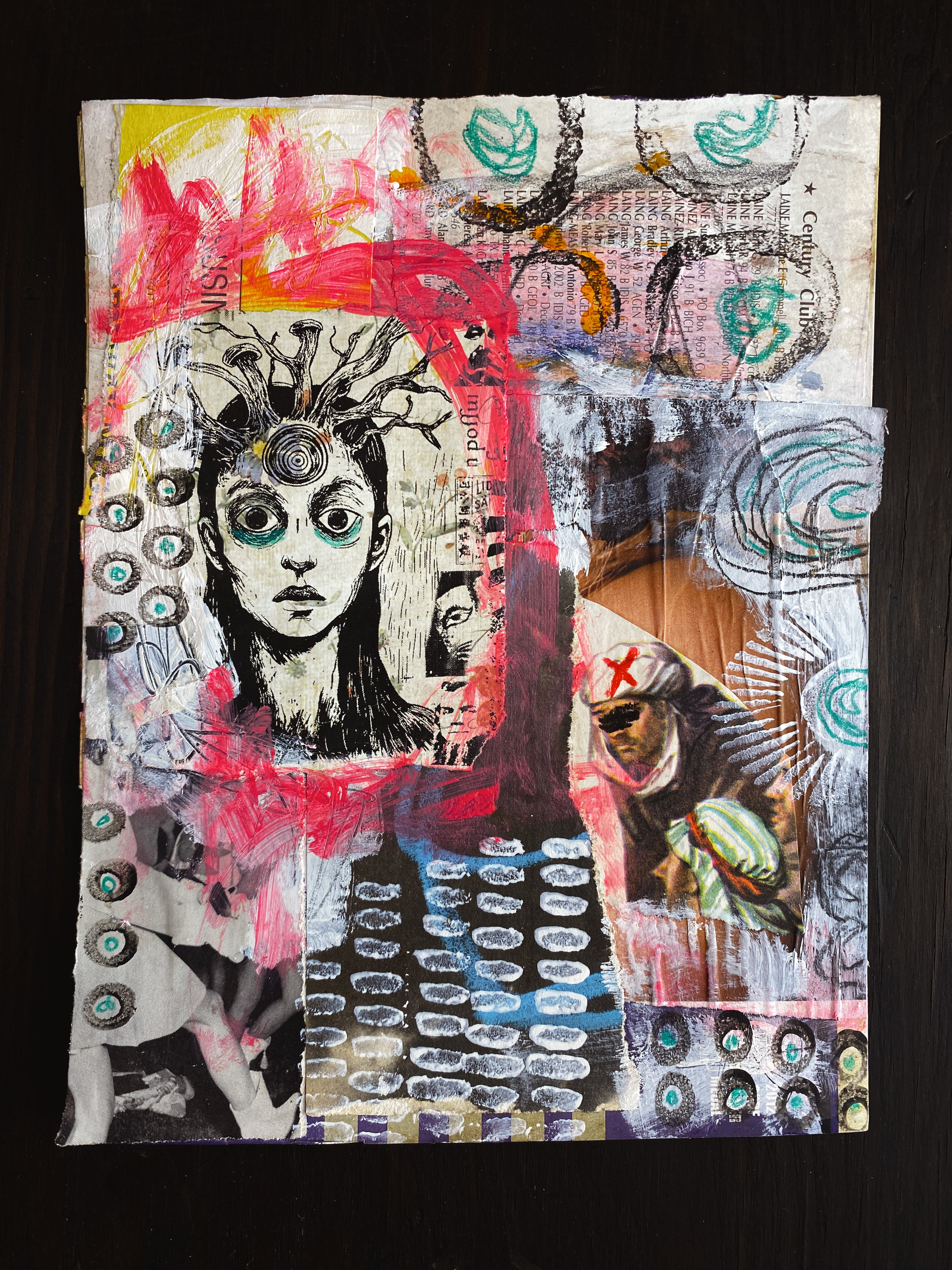 Beyond the Mind - Original Mixed Media Collage