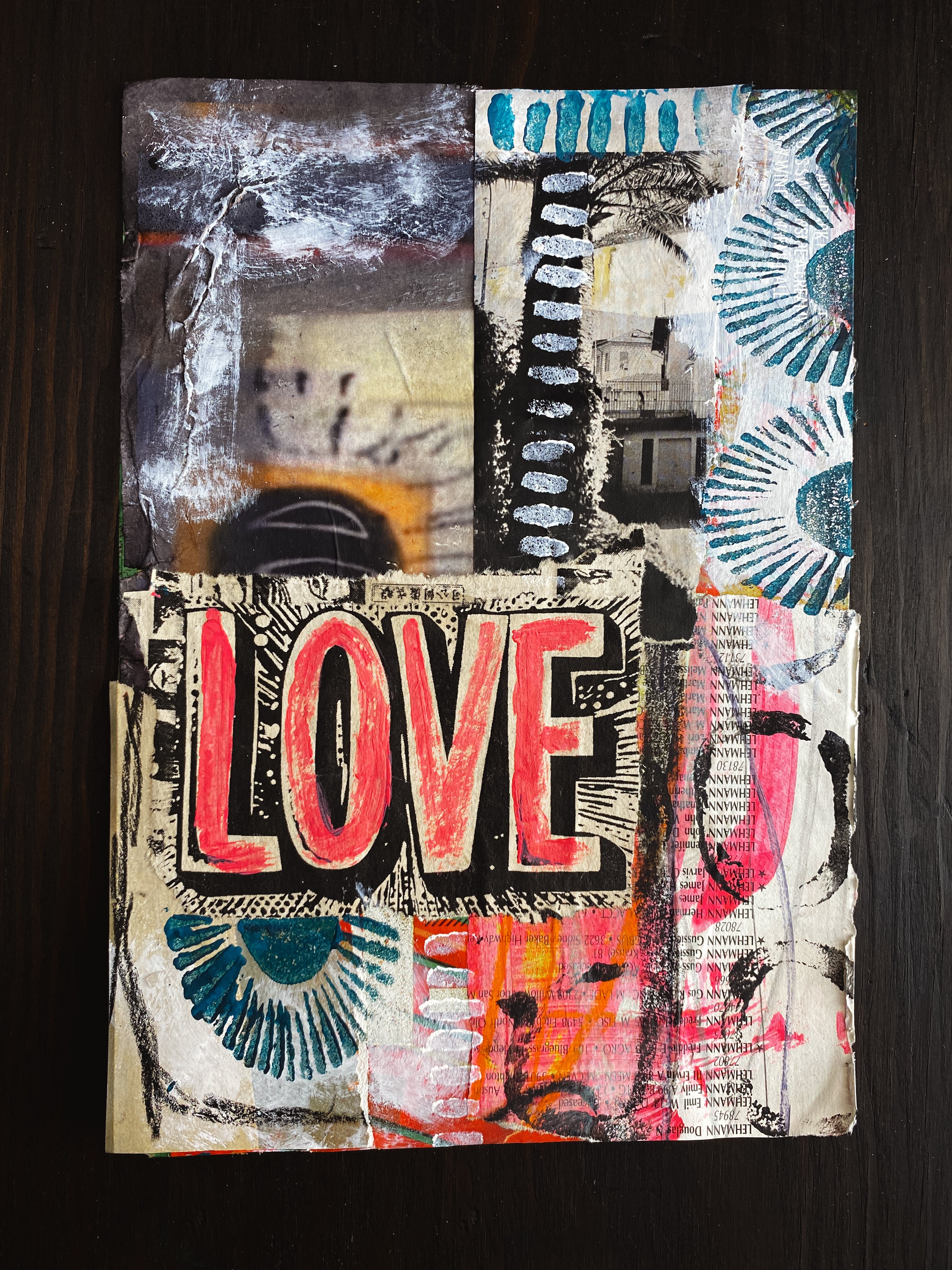 Love - Original Mixed Media Collage