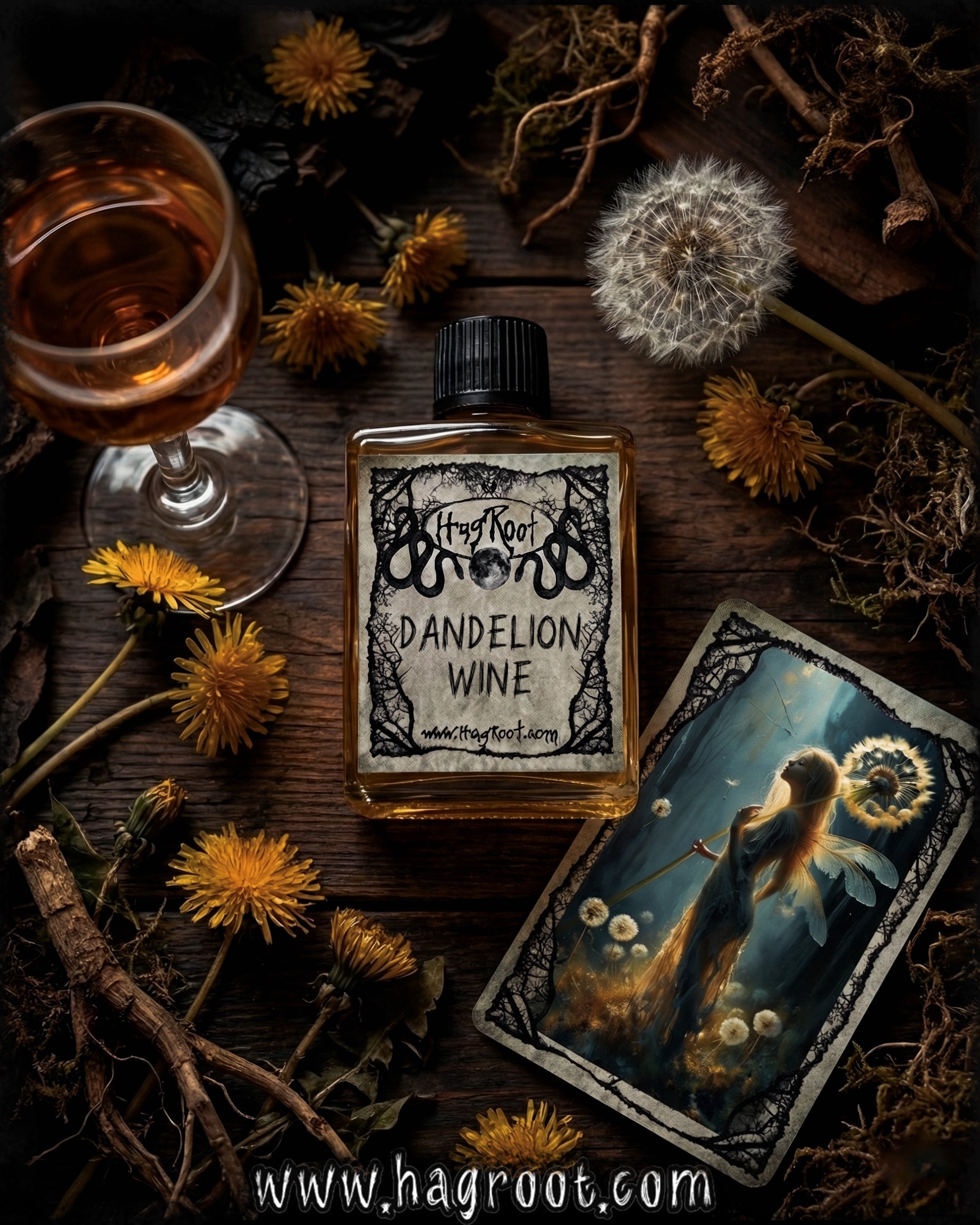 DANDELION WINE-(Dandelion, Myrrh, Grapes, Thyme)-Perfume, Cologne, Anointing, Ritual Oil
