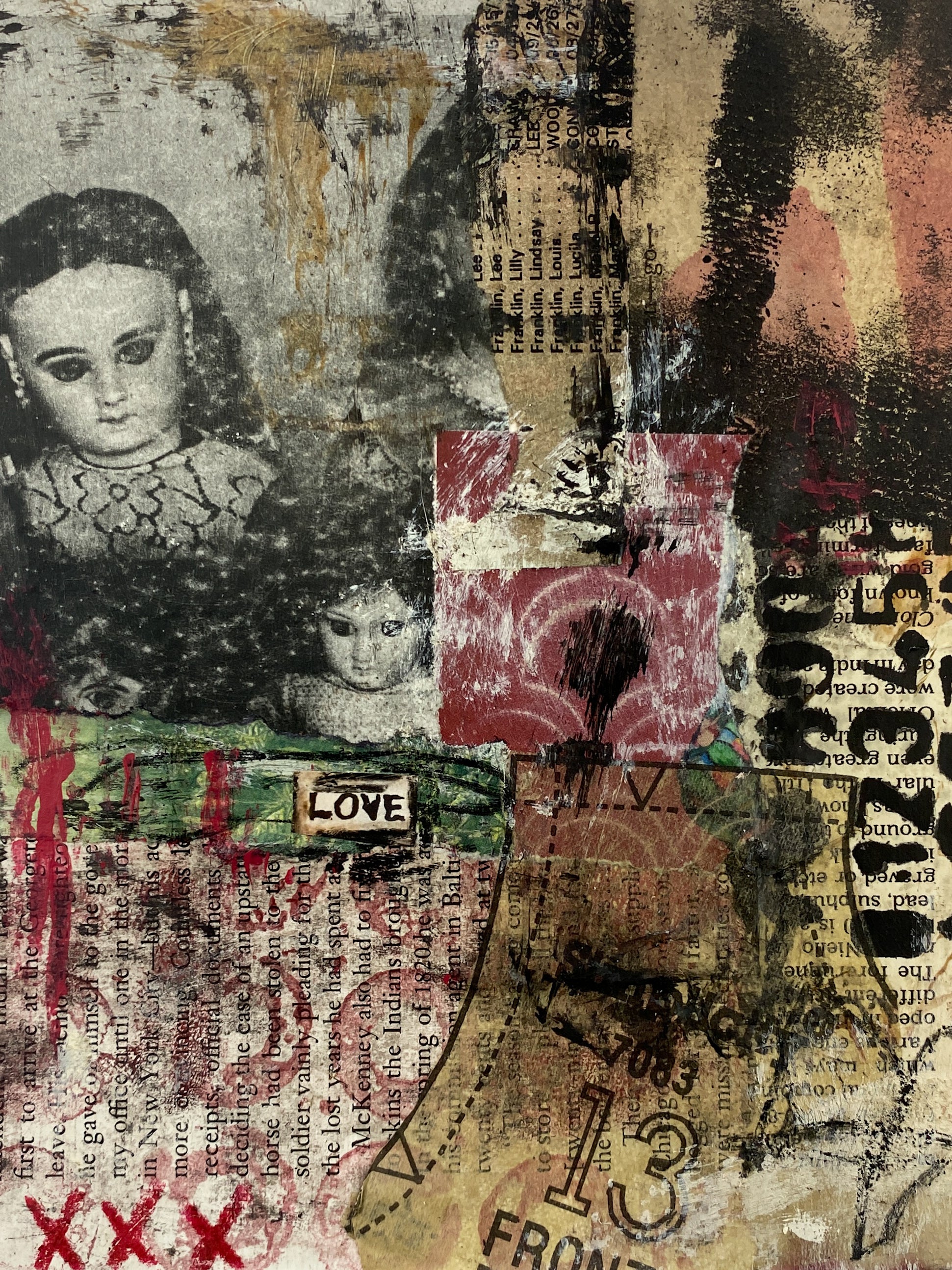 Inner Child - Original Mixed Media Collage