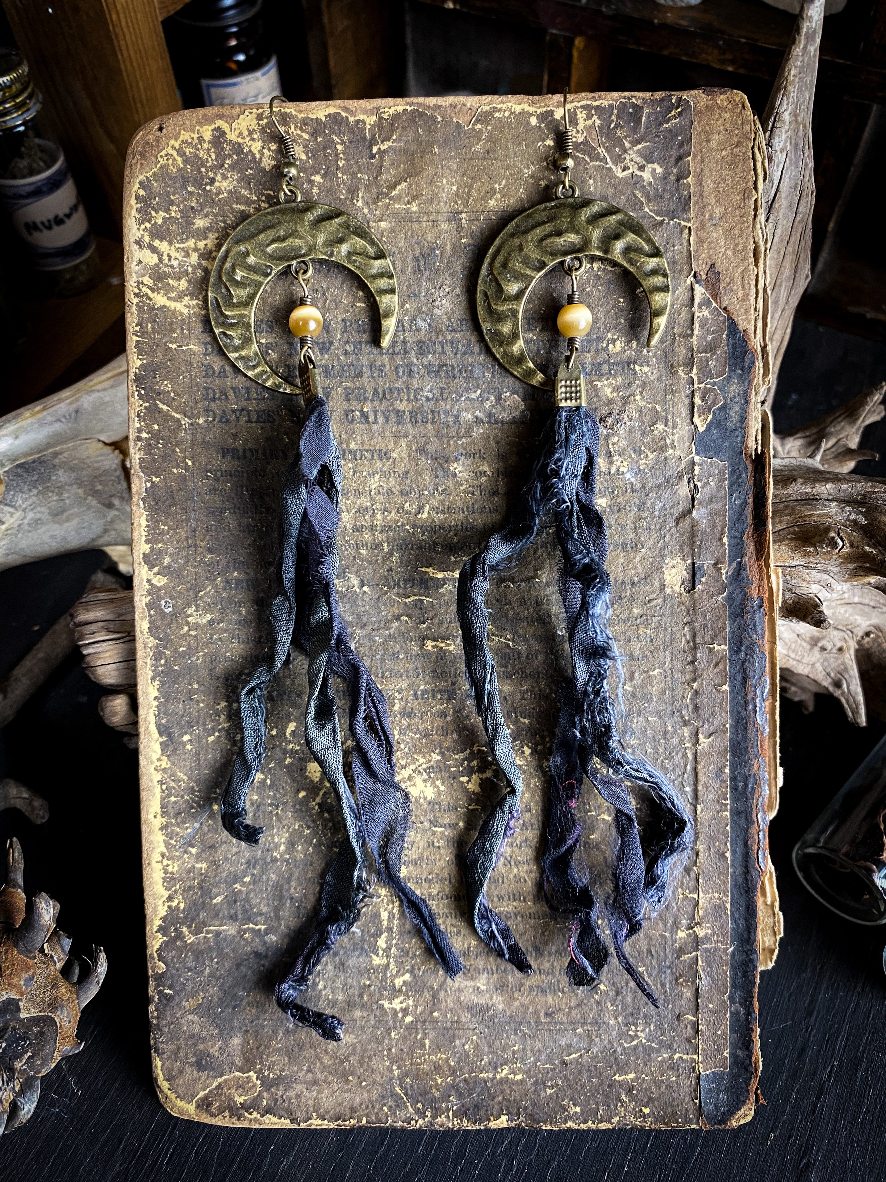 Dark Moon - Hand Crafted Earrings