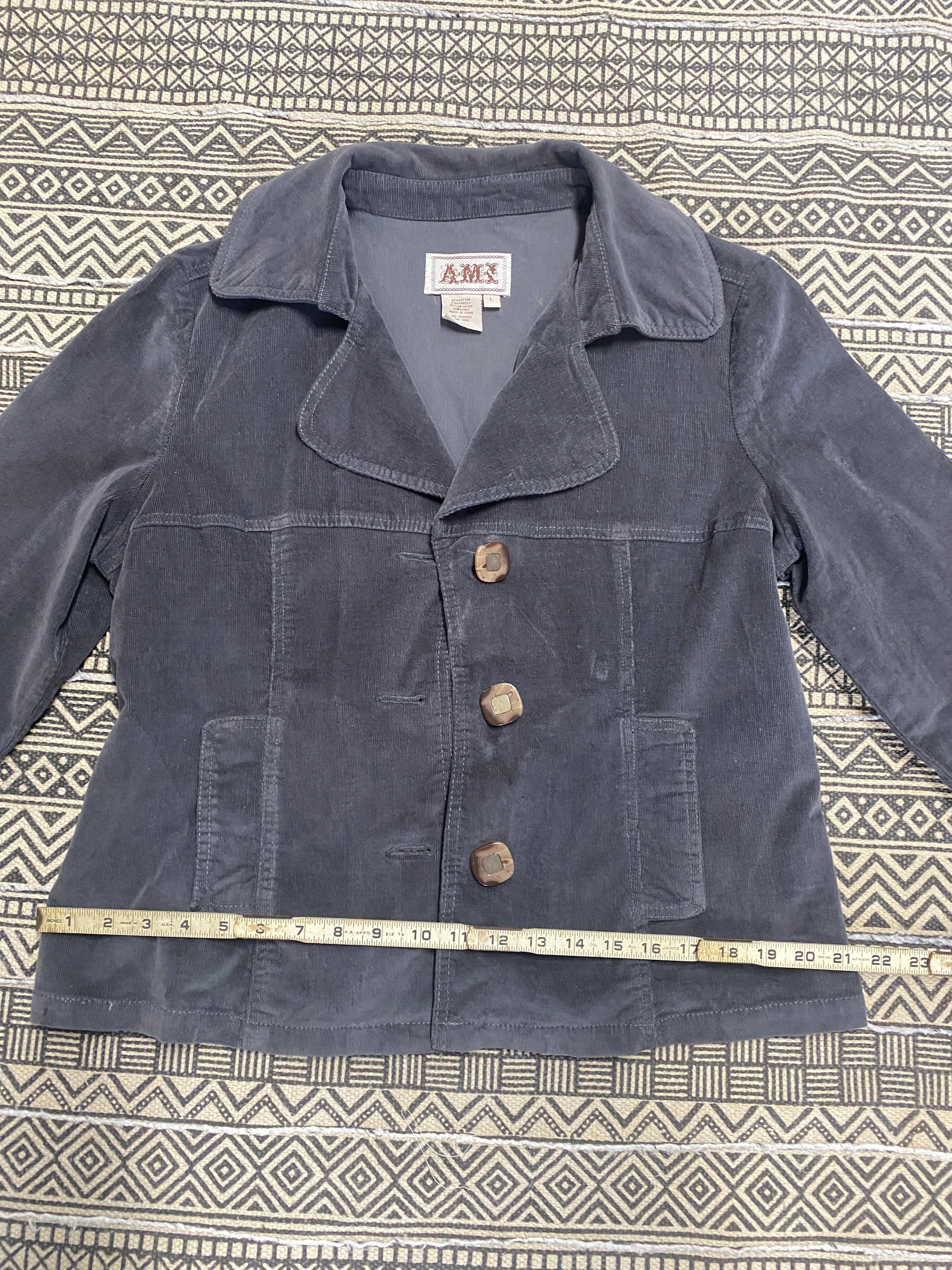 Grey Corduroy Jacket - Size Large