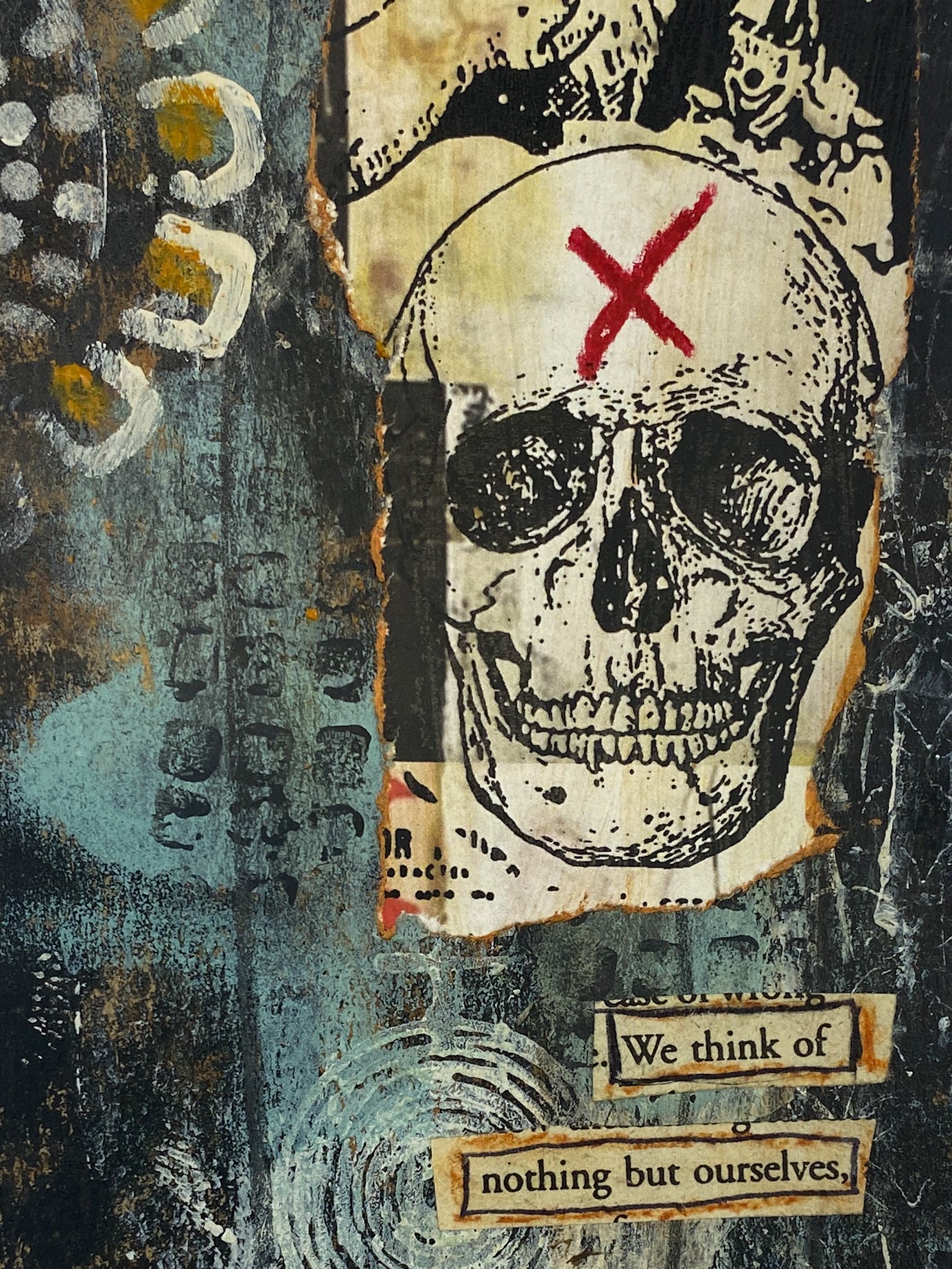 Self Absorbed - Original Mixed Media Collage