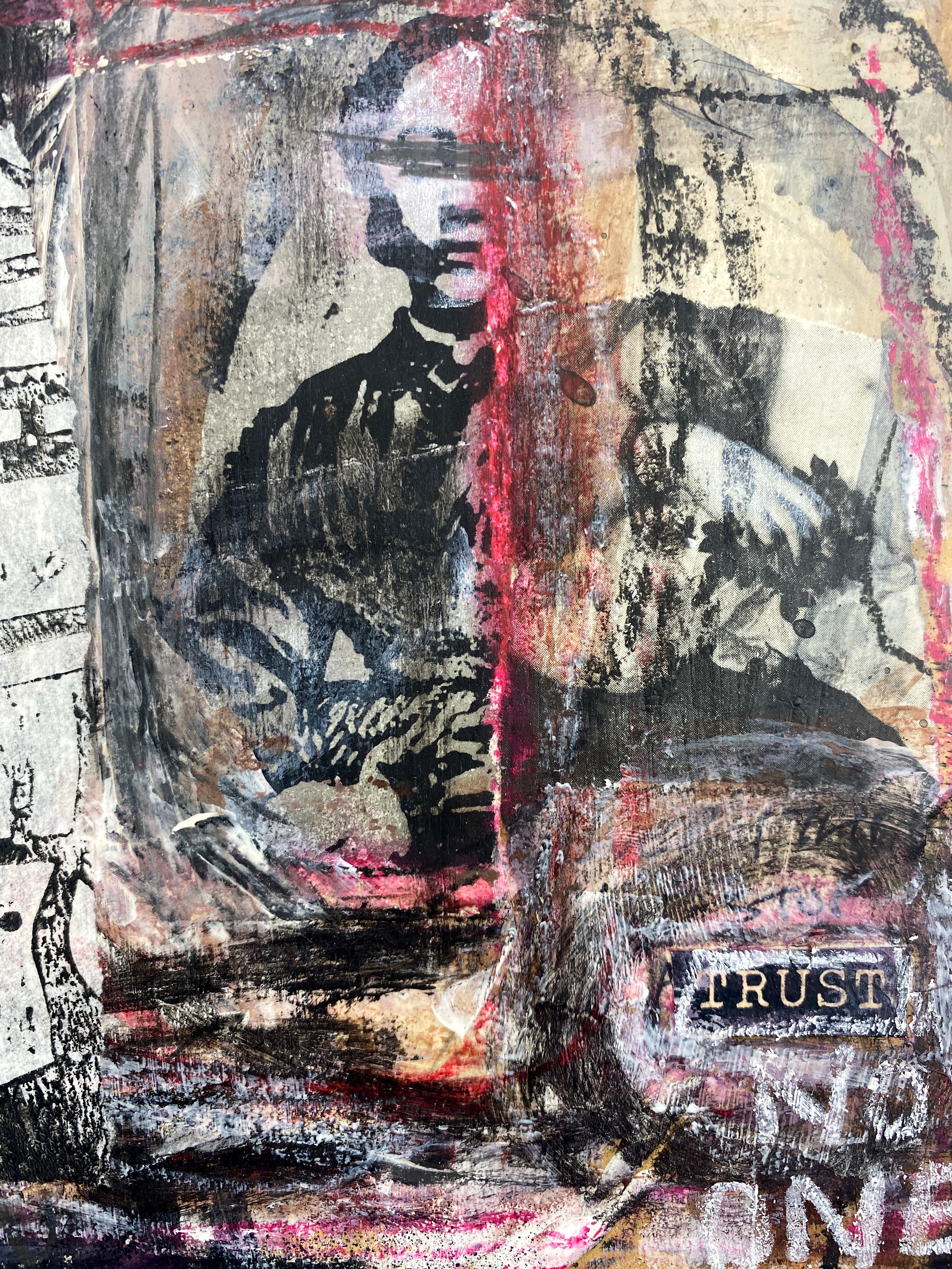 Trust - Original Mixed Media Collage