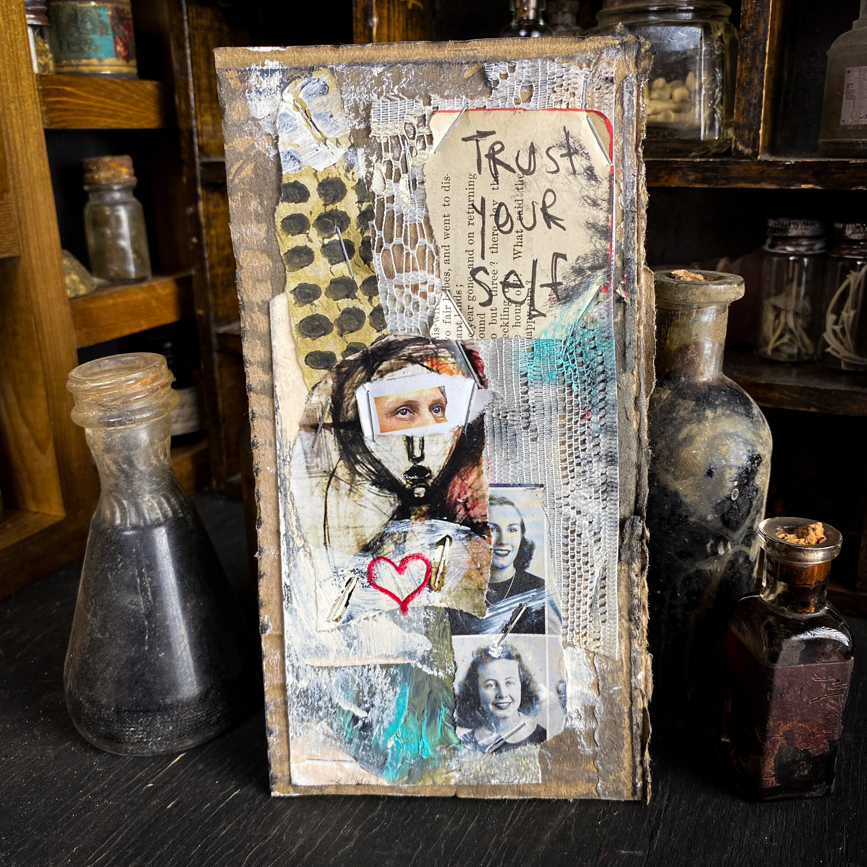 Trust Yourself - Original Mixed Media Collage