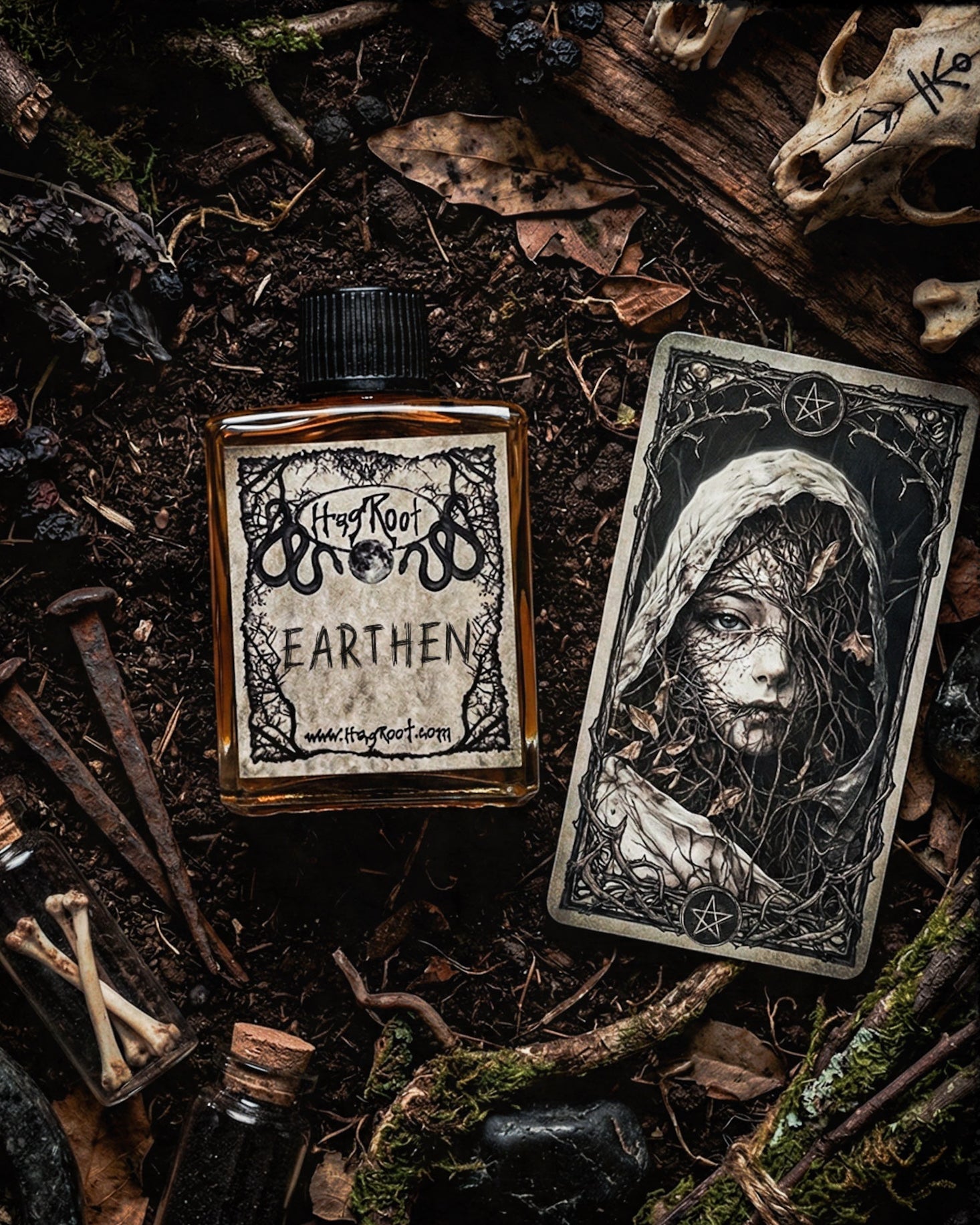 EARTHEN-(Birch, Cypress, Patchouli, Fresh Dirt)-Perfume, Cologne, Anointing, Ritual Oil
