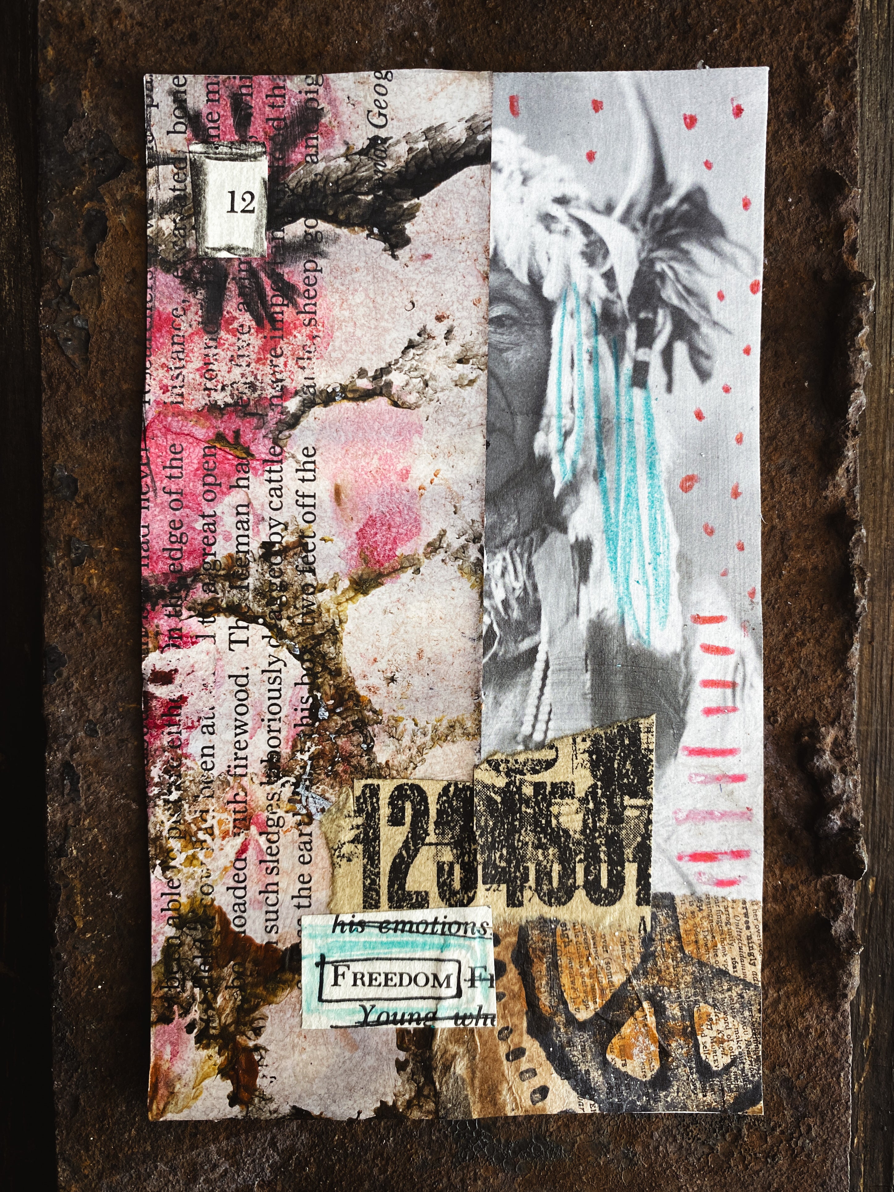 Freedom - Original Mixed Media Collage