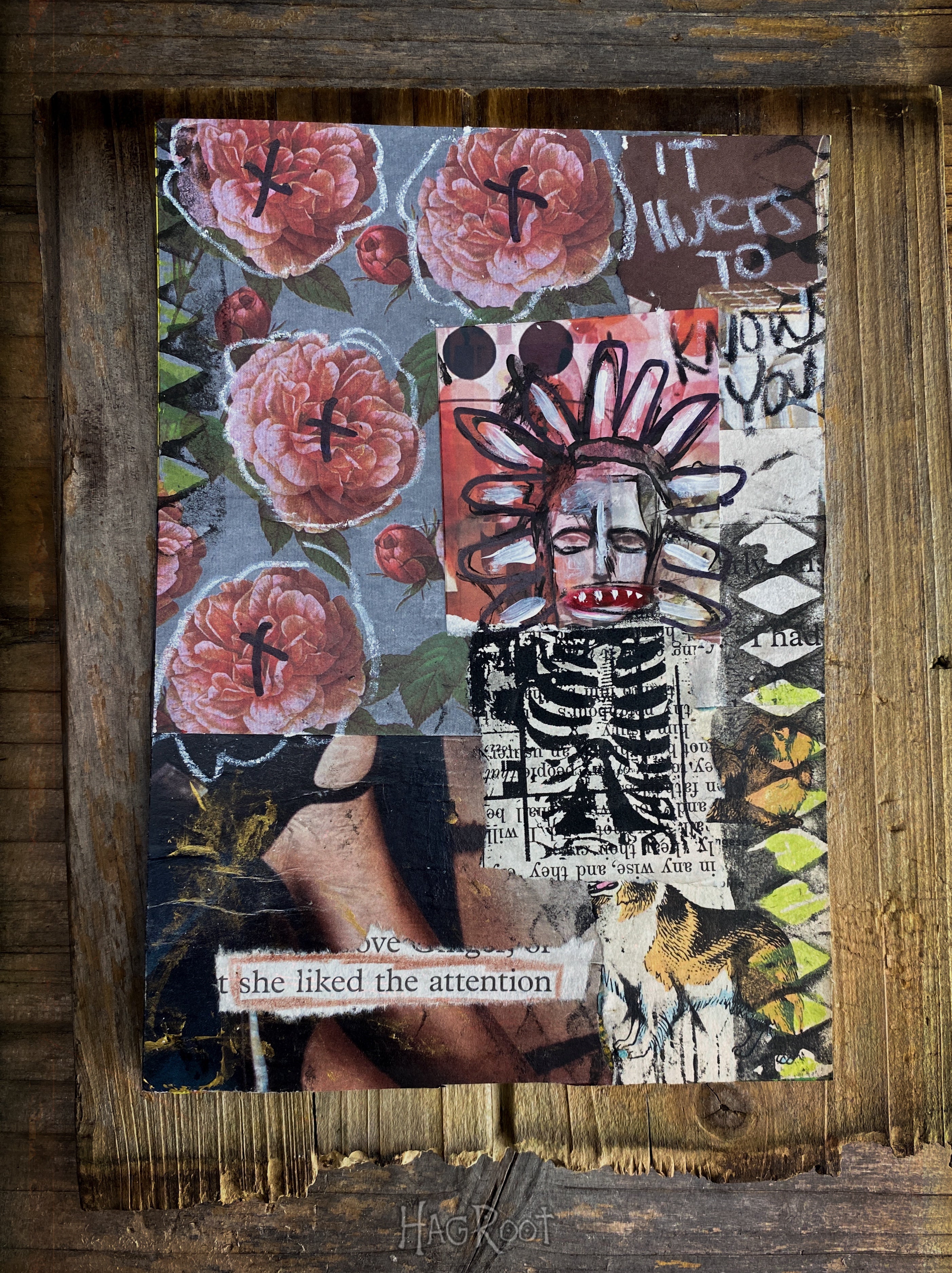 Hurts to Know You - Original Mixed Media Collage