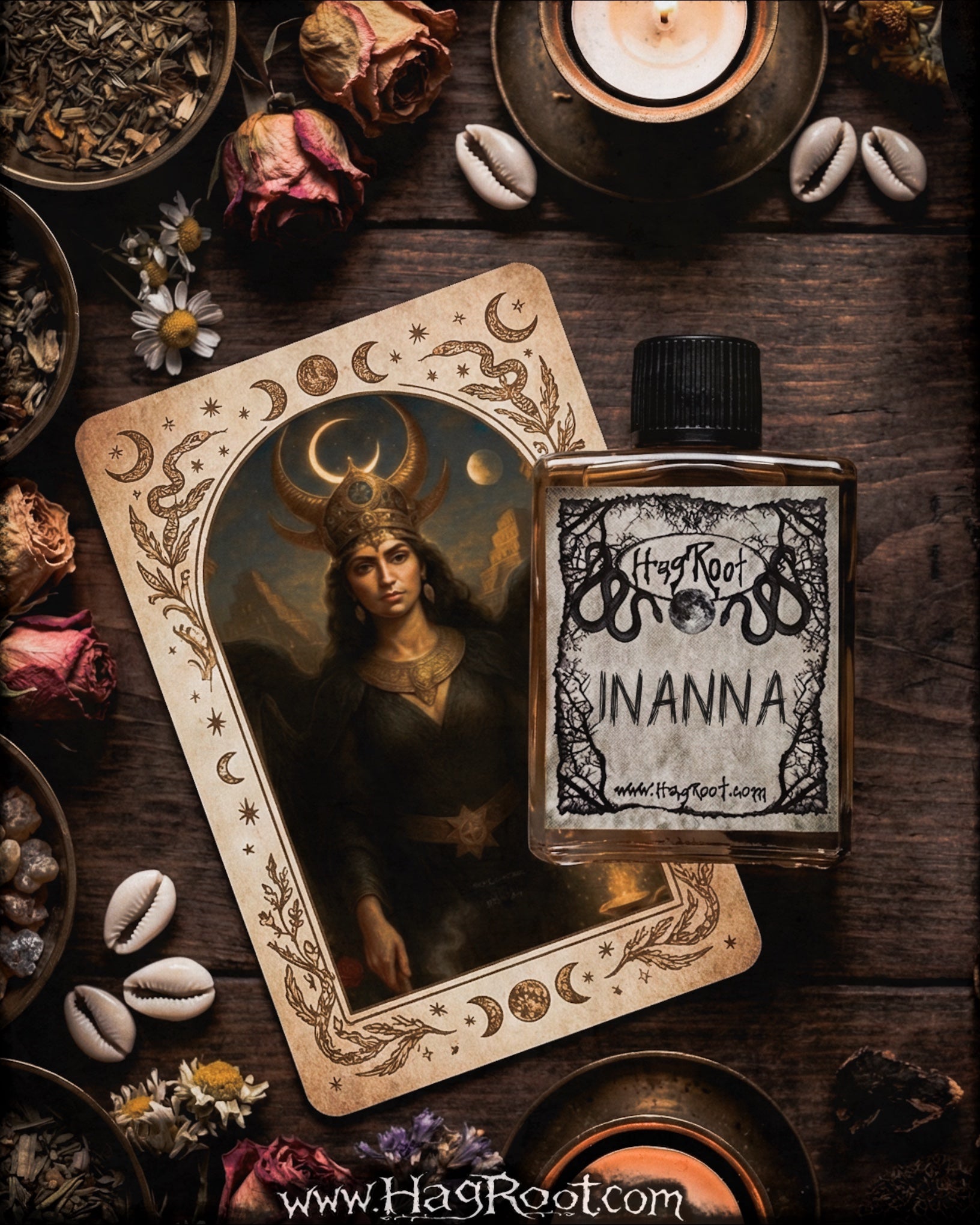 INANNA-(Jasmine, Cedar, Honey, Amber, Vanilla, Saffron)-Perfume, Cologne, Anointing, Ritual Oil