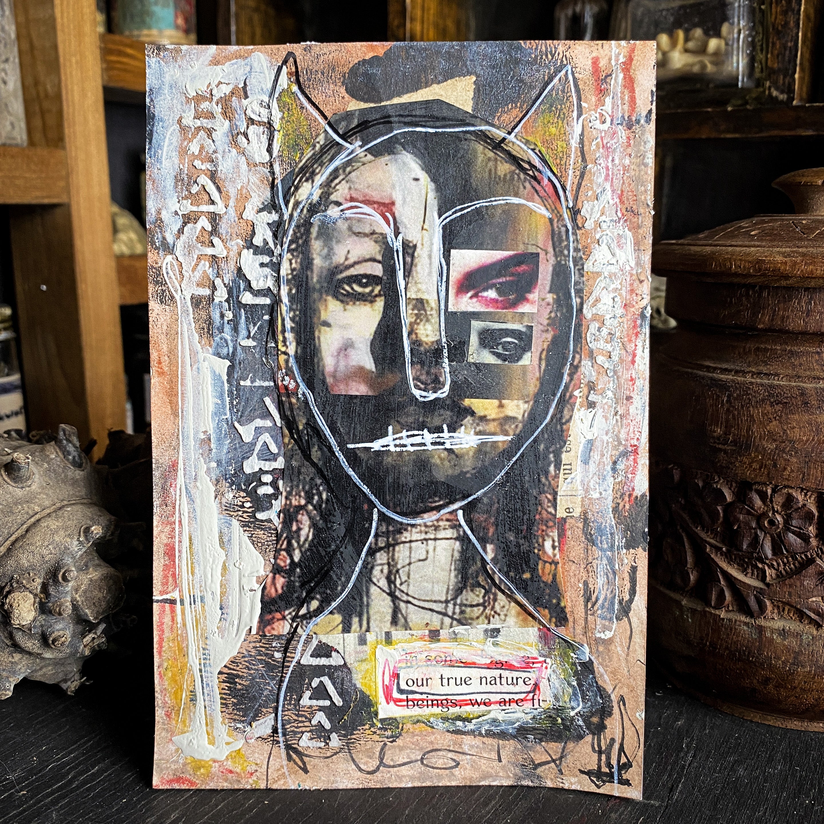 Our True Nature - Original Mixed Media Collage