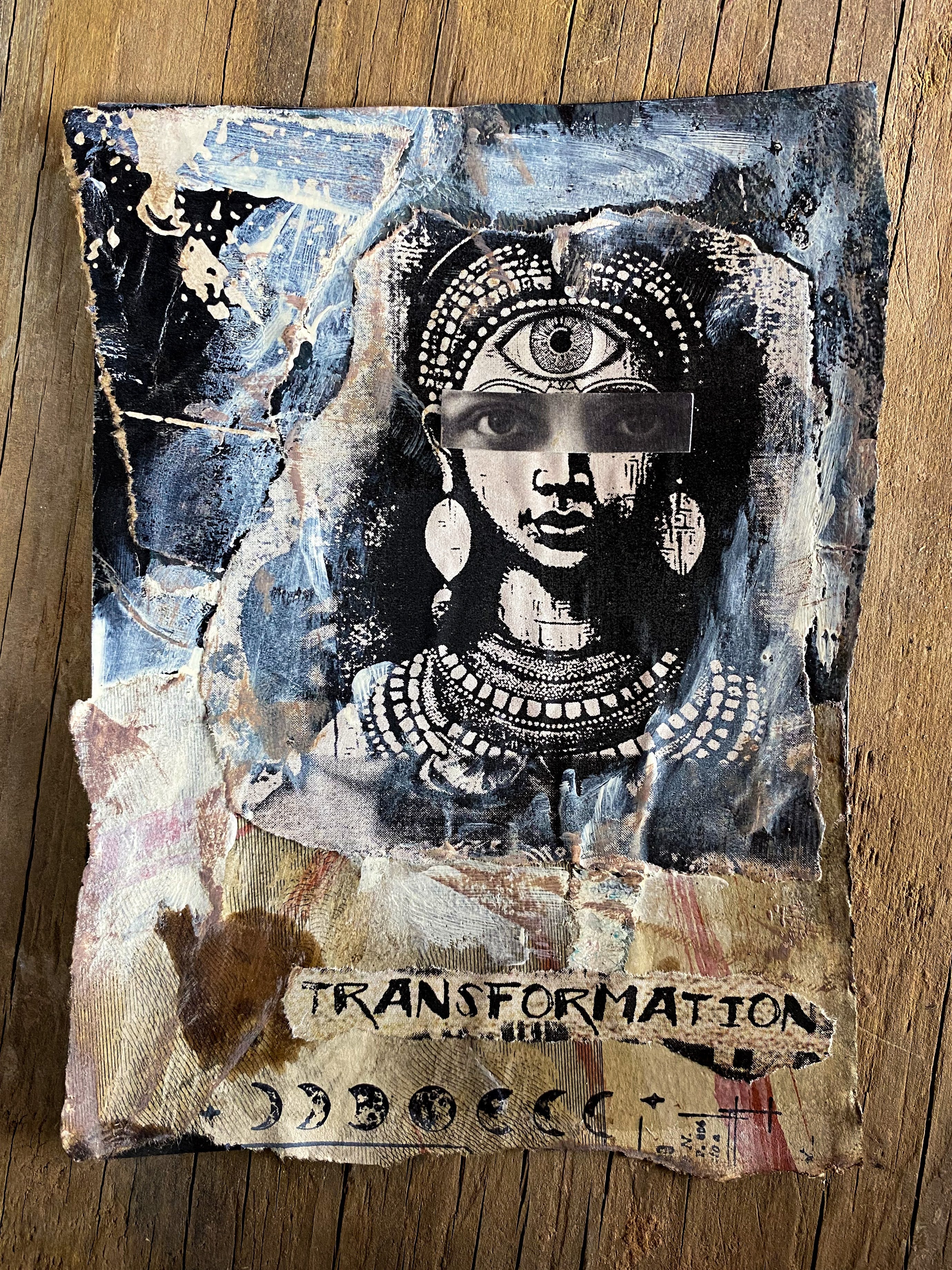 Transformation - Original Mixed Media Collage