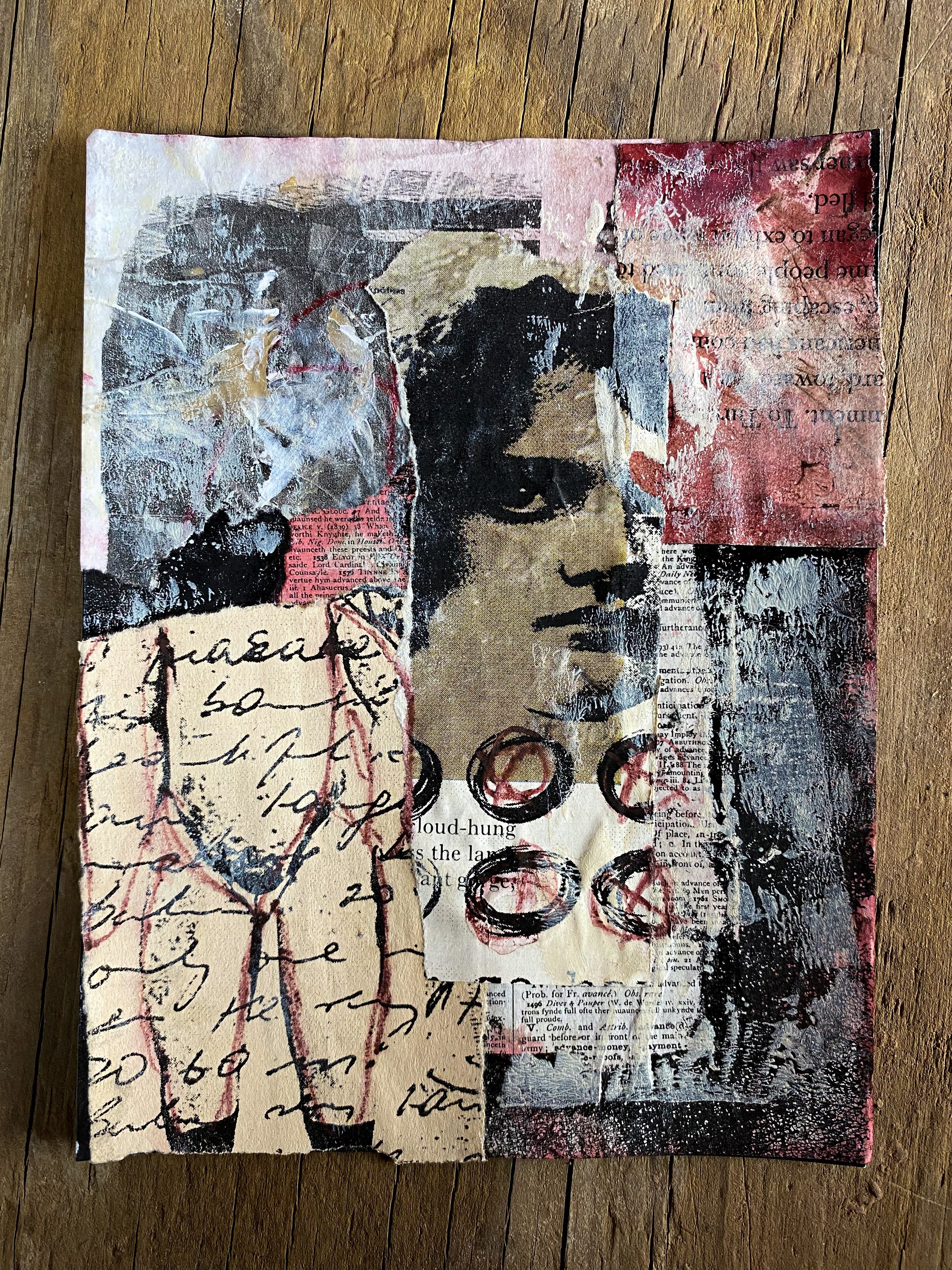 Soul Loss - Original Mixed Media Collage