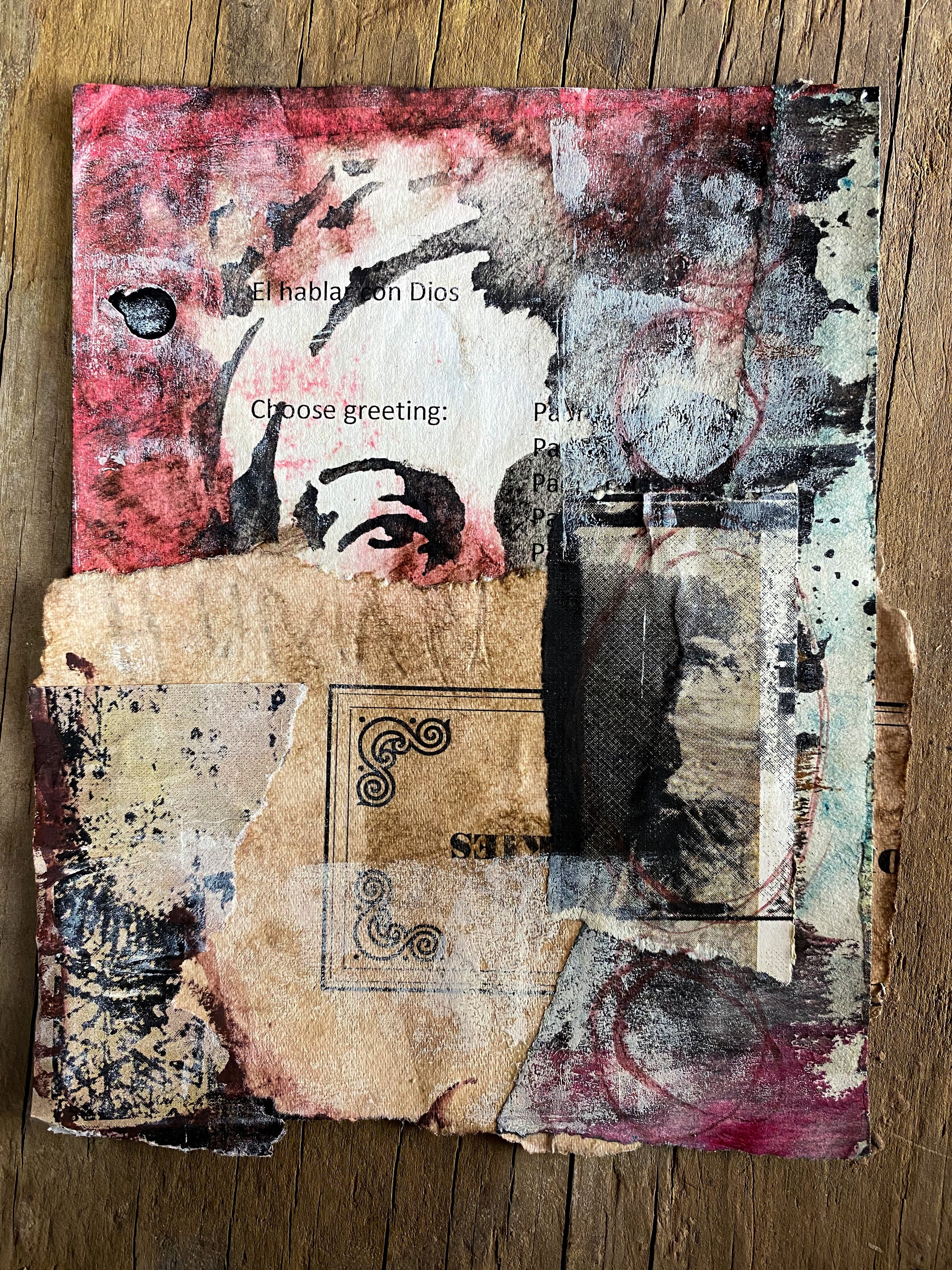 Pieced Together - Original Mixed Media Collage