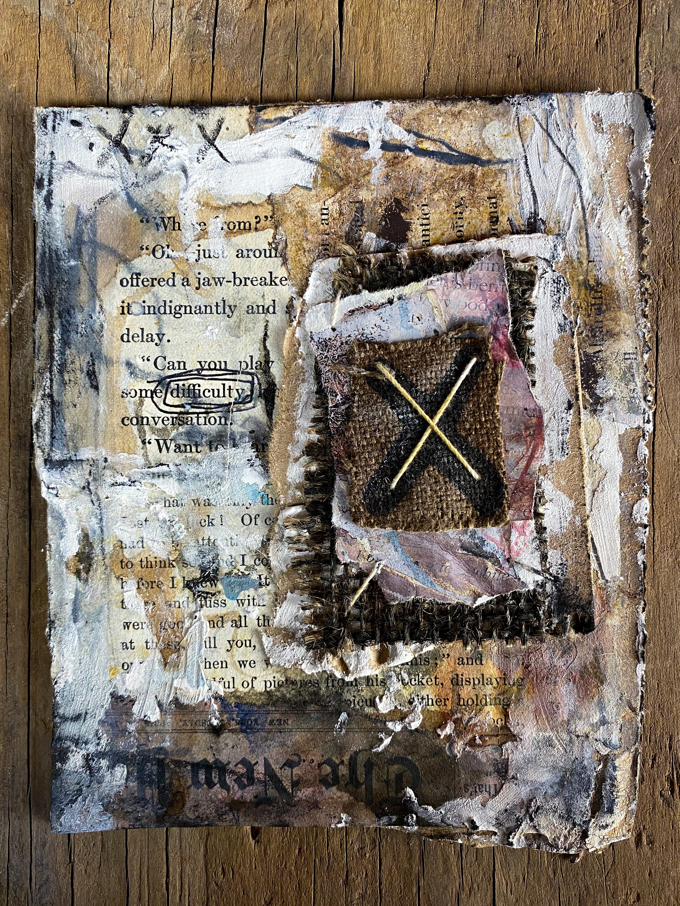 Difficulty - Original Mixed Media Collage