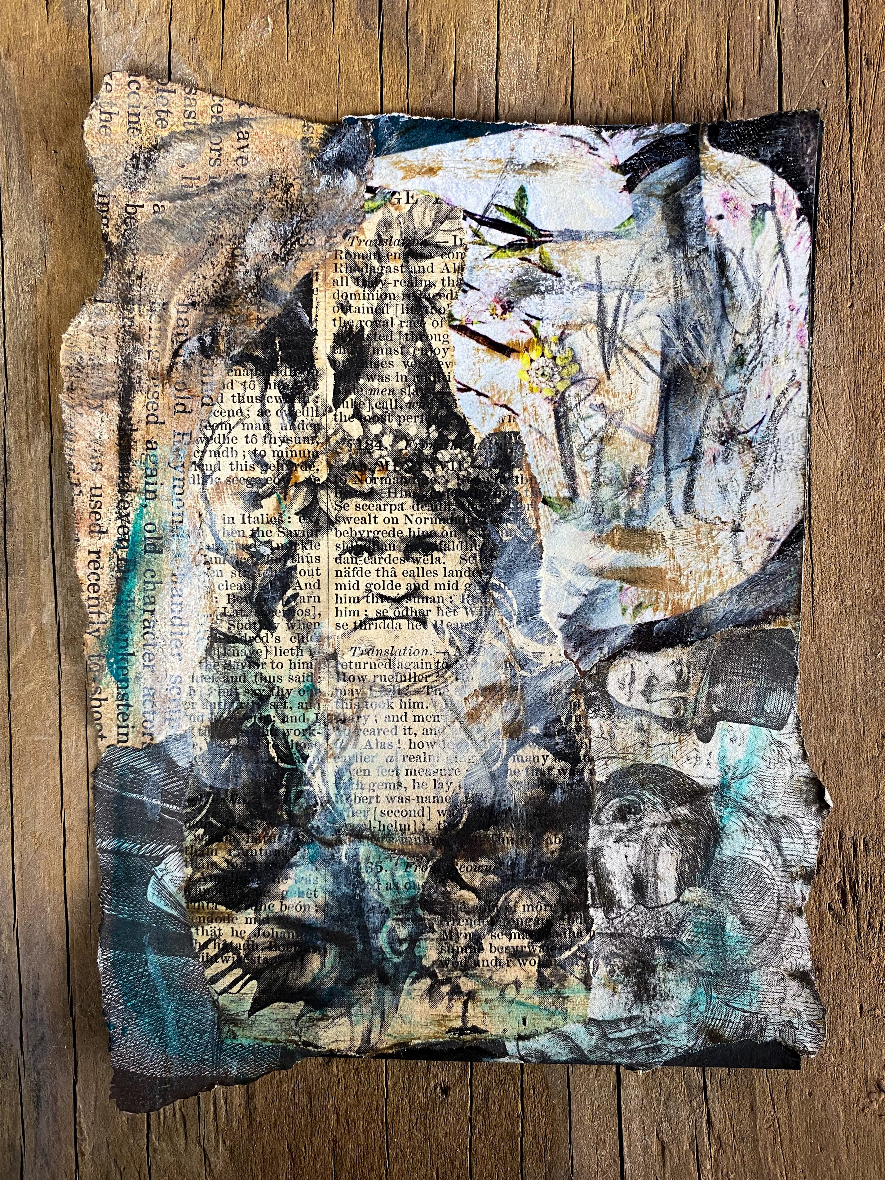 Realms of Existence - Original Mixed Media Collage
