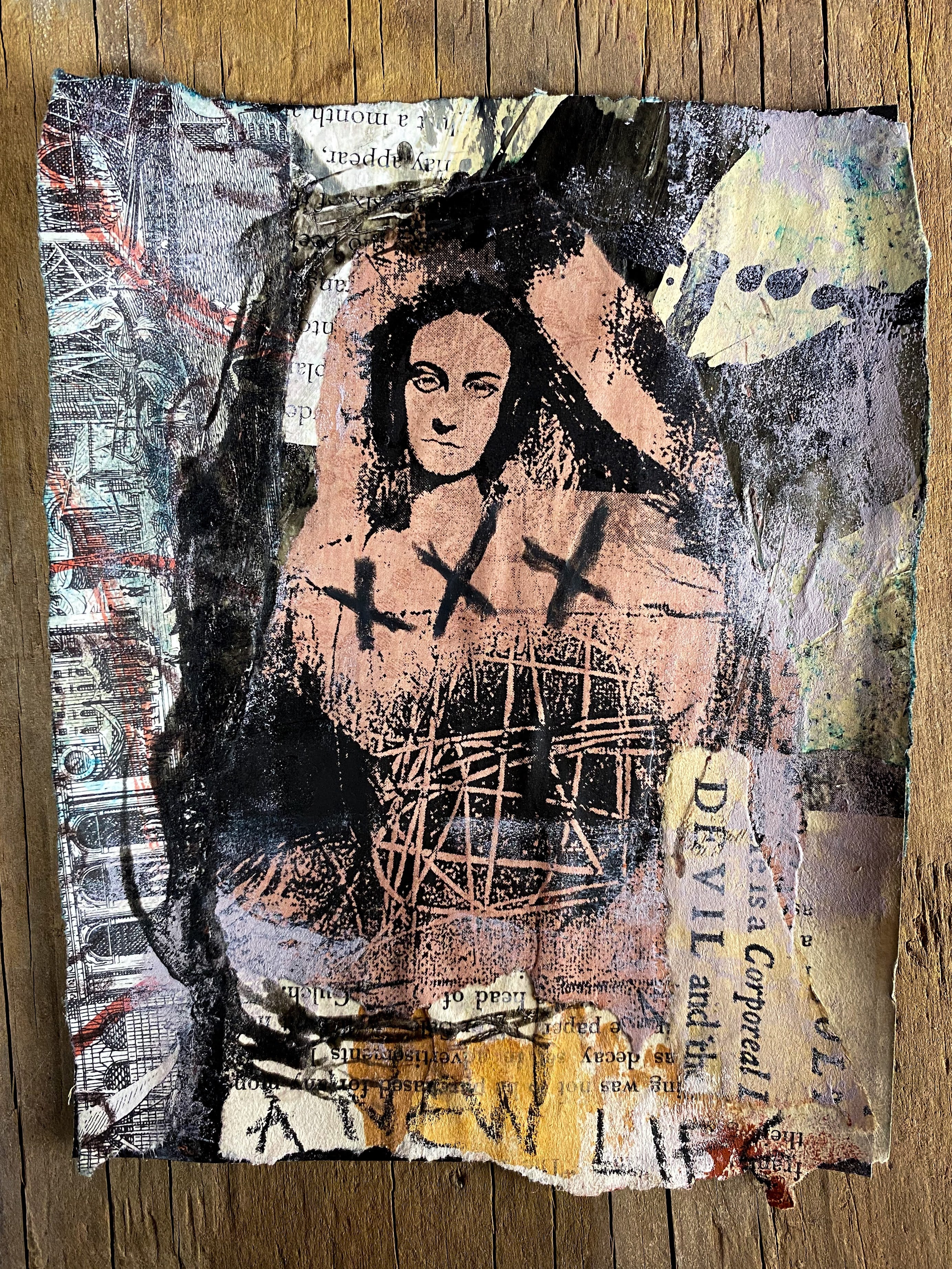 A New Life - Original Mixed Media Collage