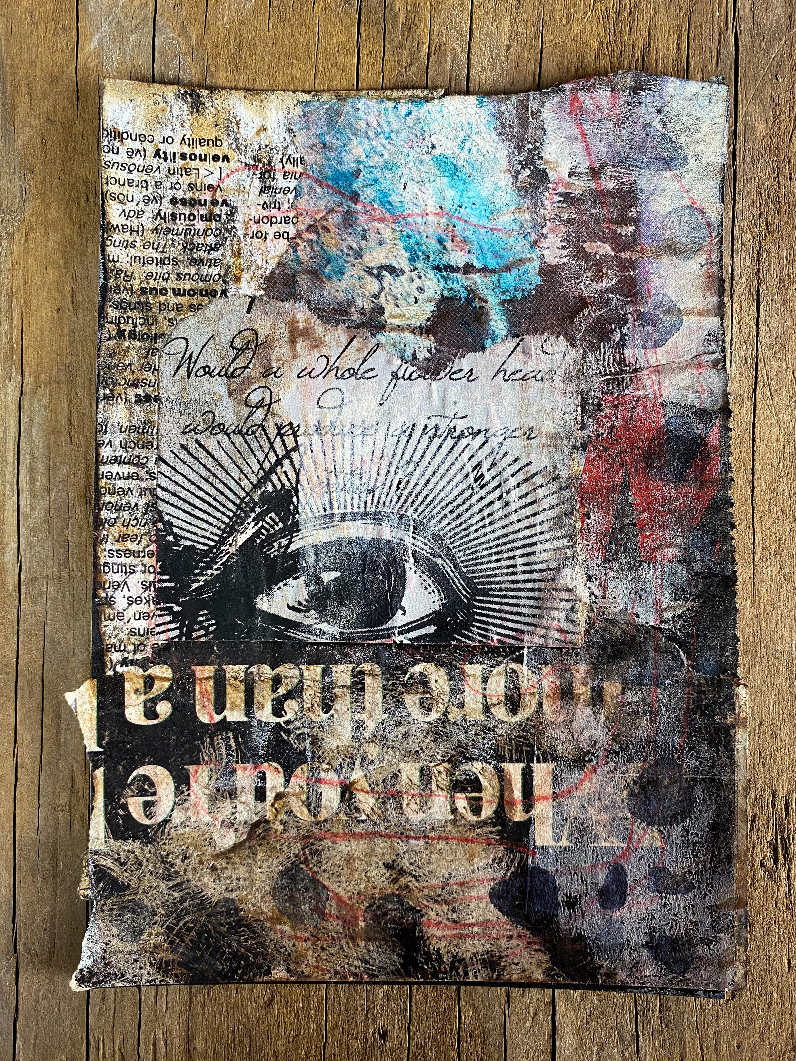 Venomous Vision - Original Mixed Media Collage