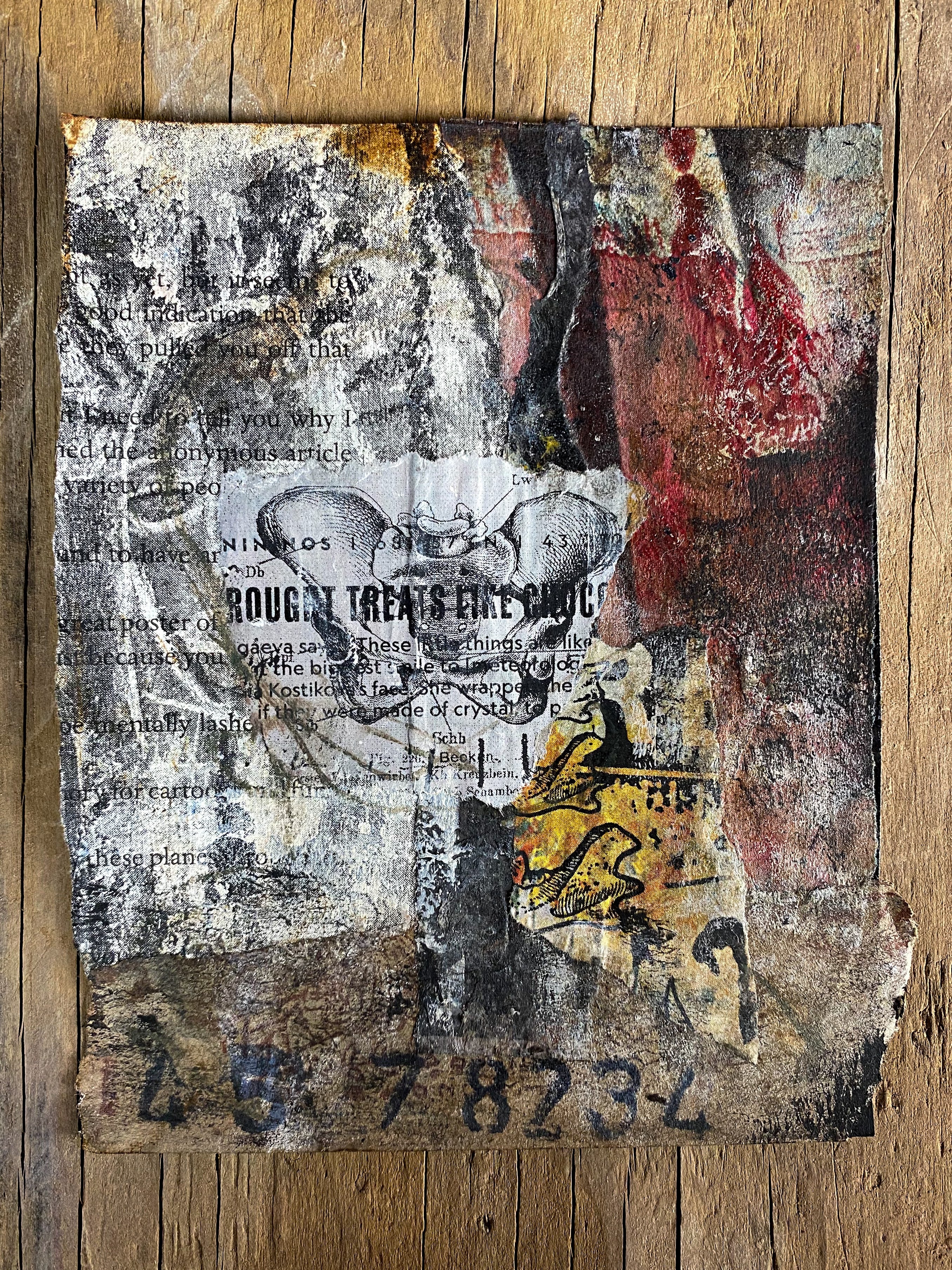 Fragments - Original Mixed Media Collage