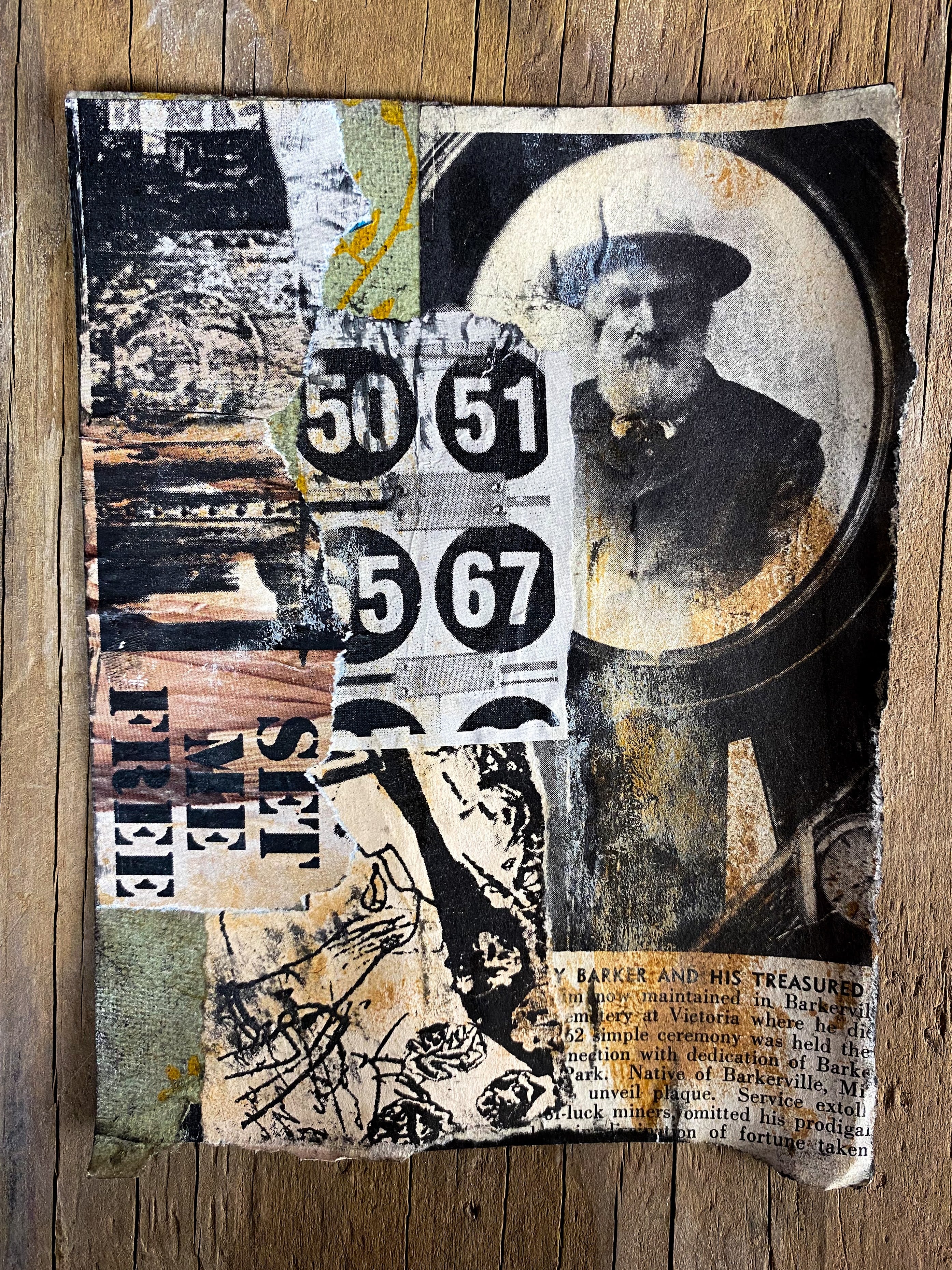Set Me Free - Original Mixed Media Collage
