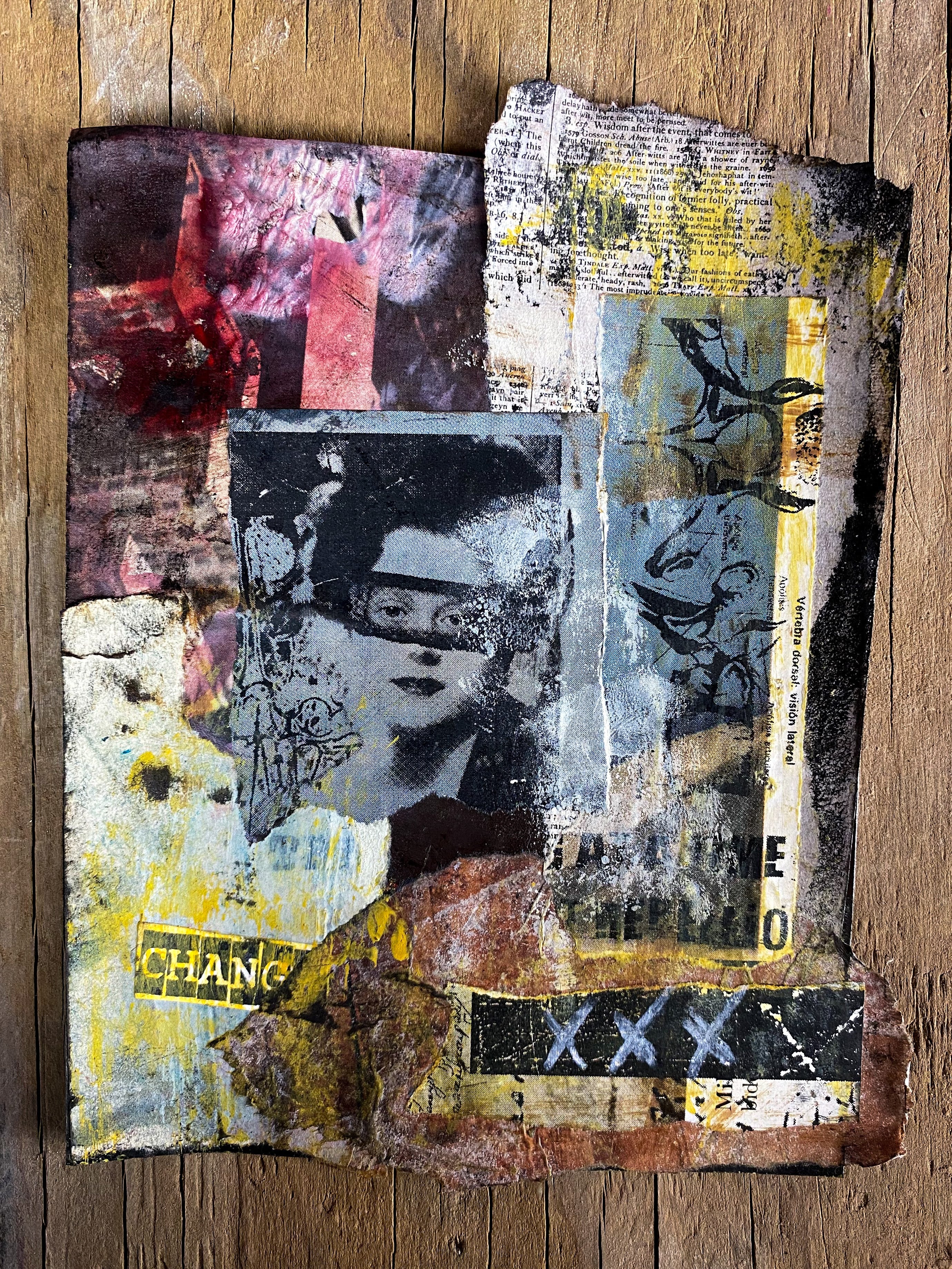 Change - Original Mixed Media Collage