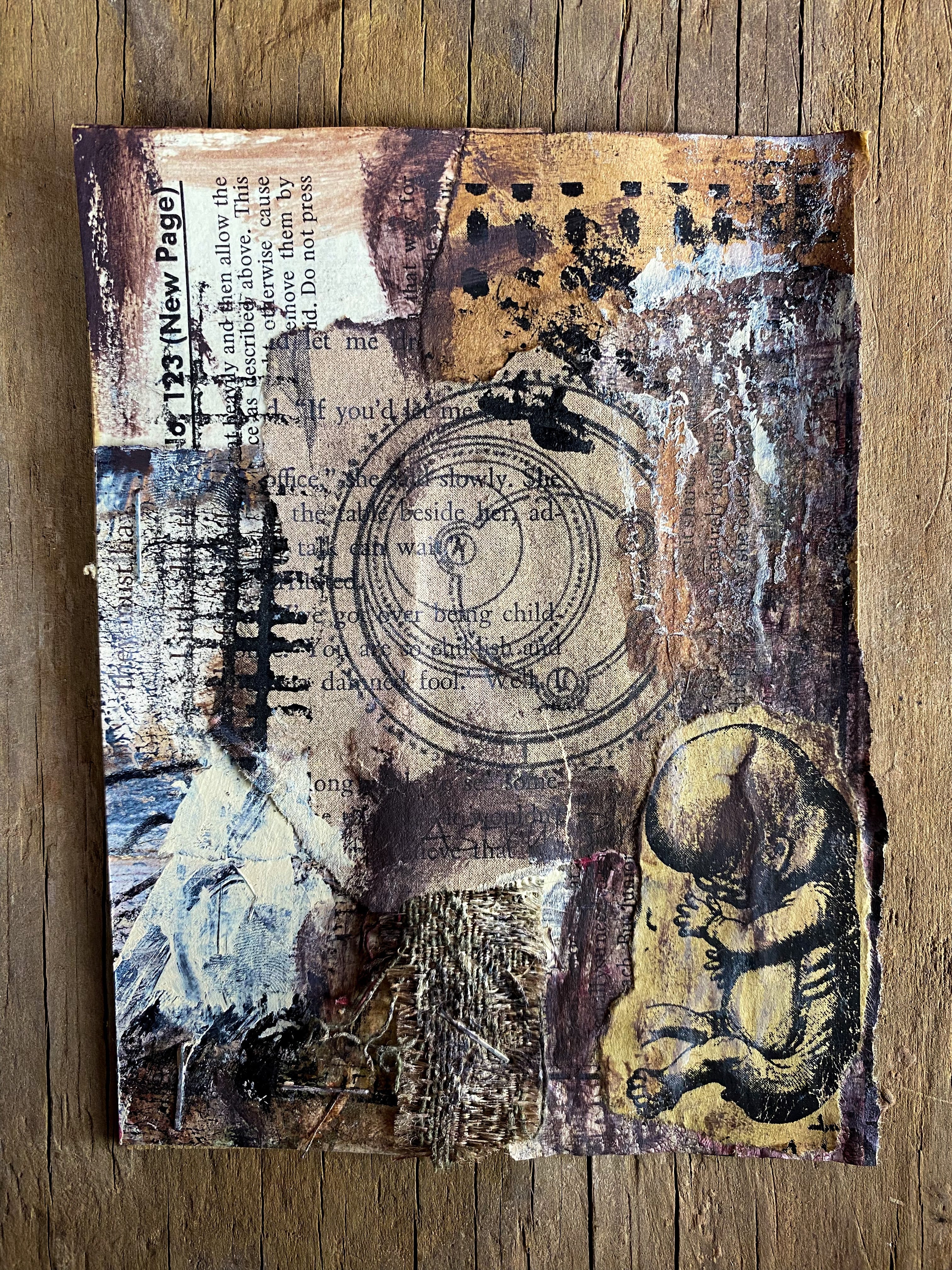 Rebirth - Original Mixed Media Collage
