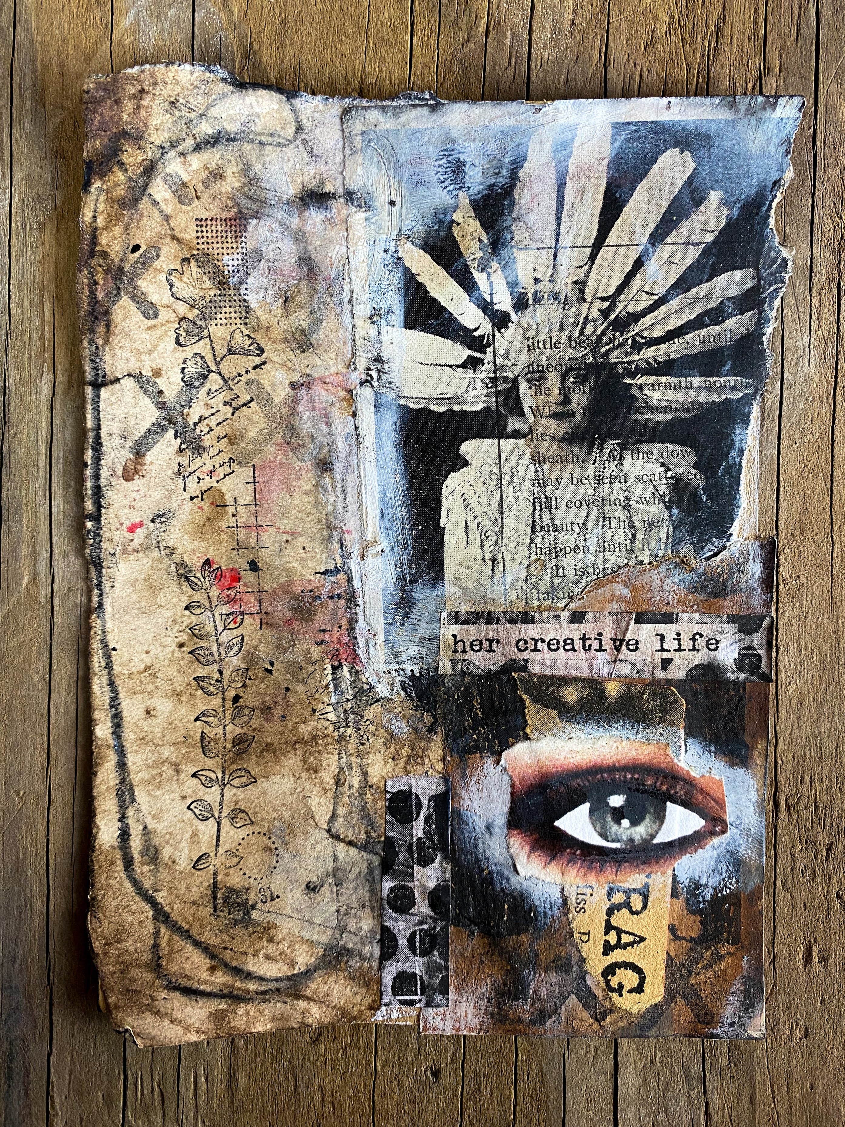 Her Creative Life - Original Mixed Media Collage