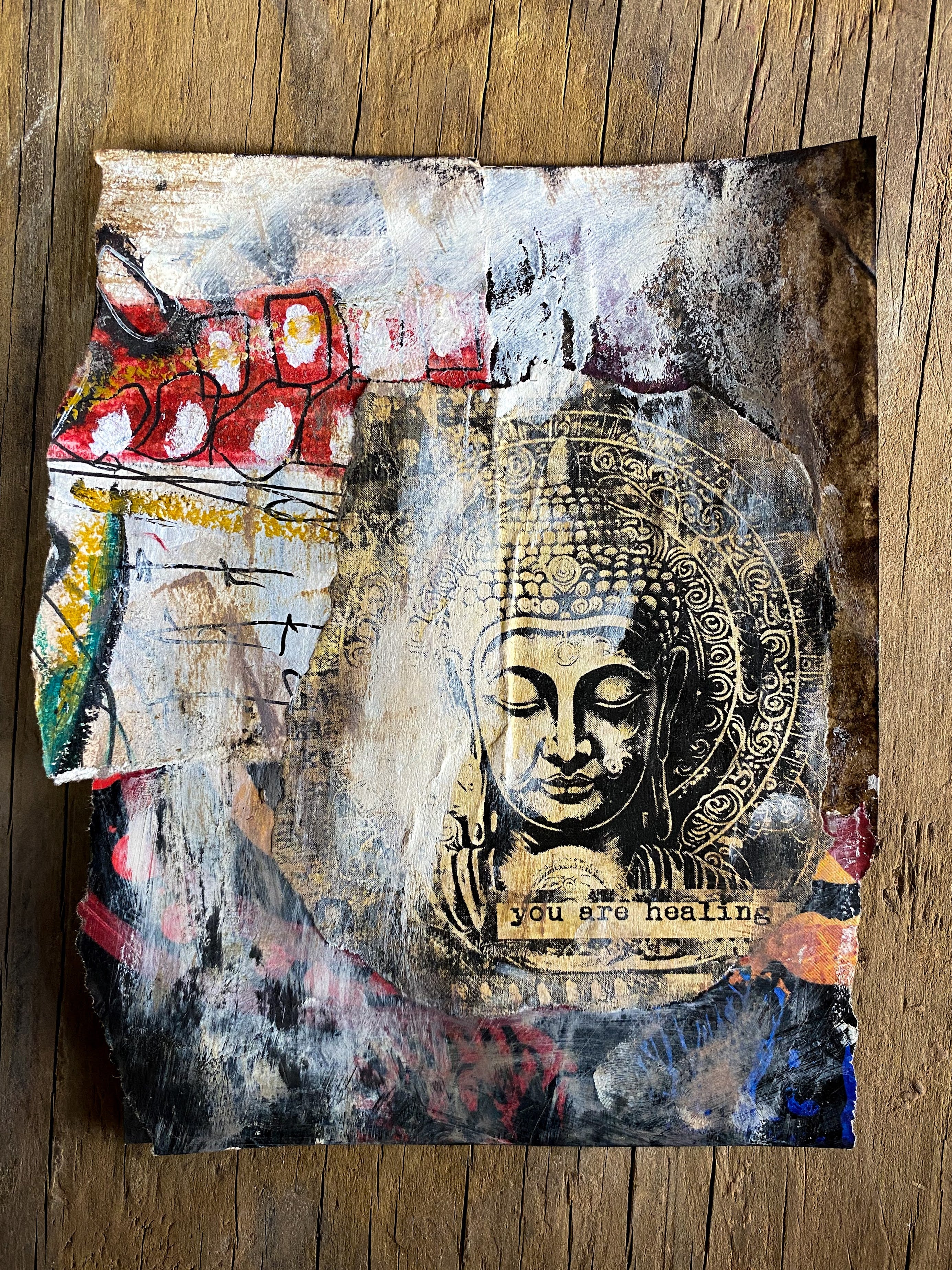 You are Healing - Original Mixed Media Collage