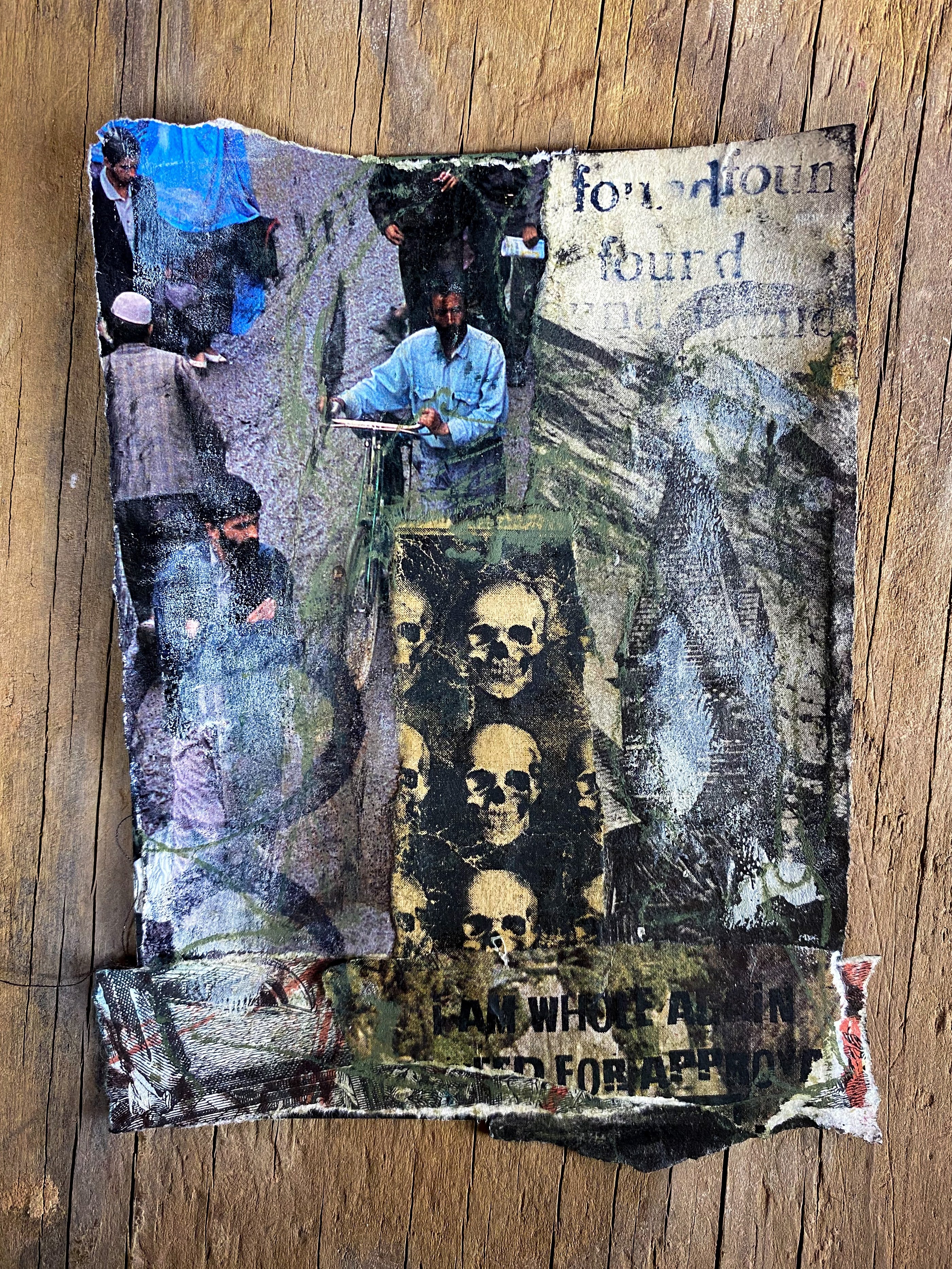 Whole Again - Original Mixed Media Collage