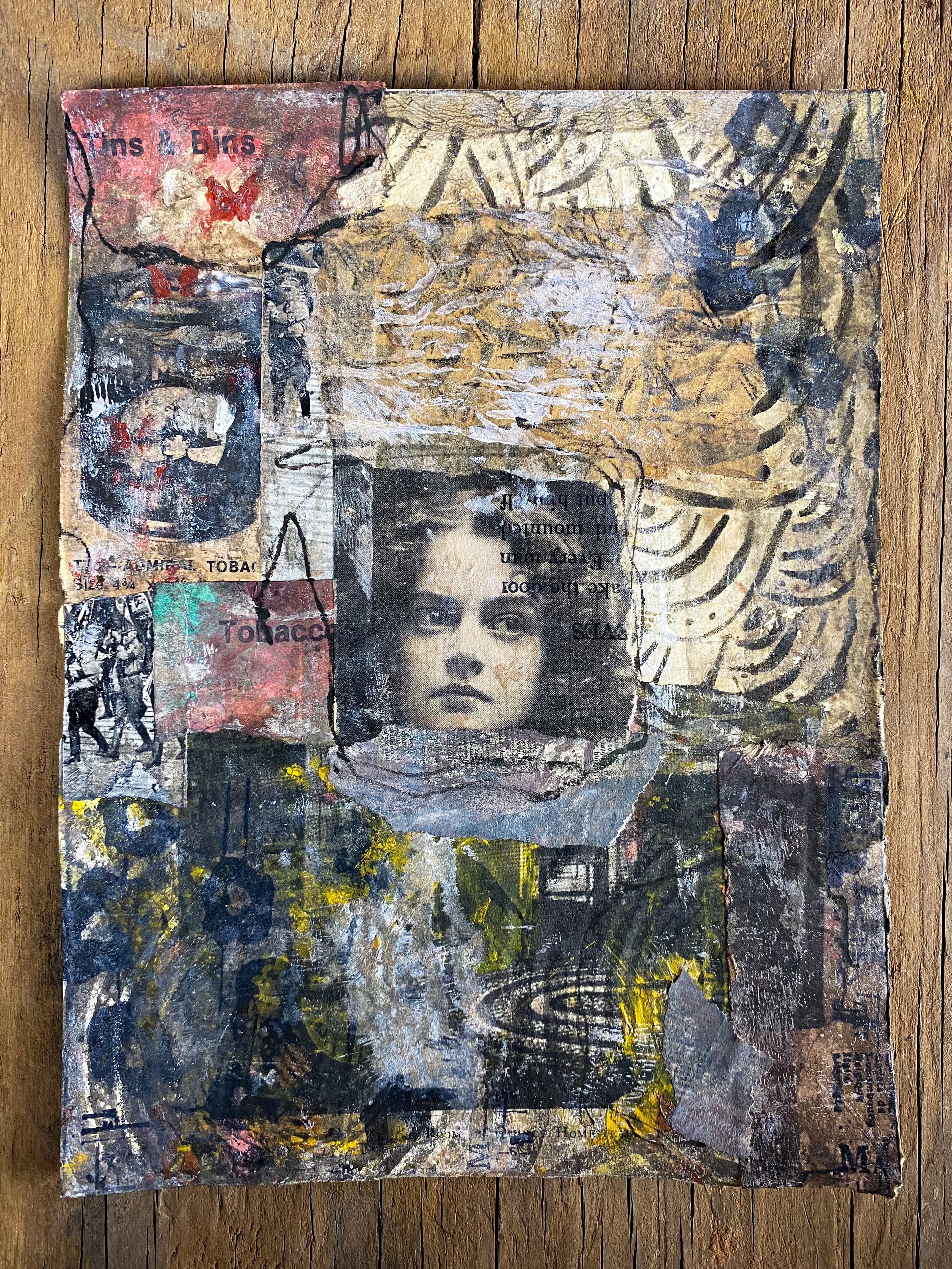 Alternate Realities - Original Mixed Media Collage