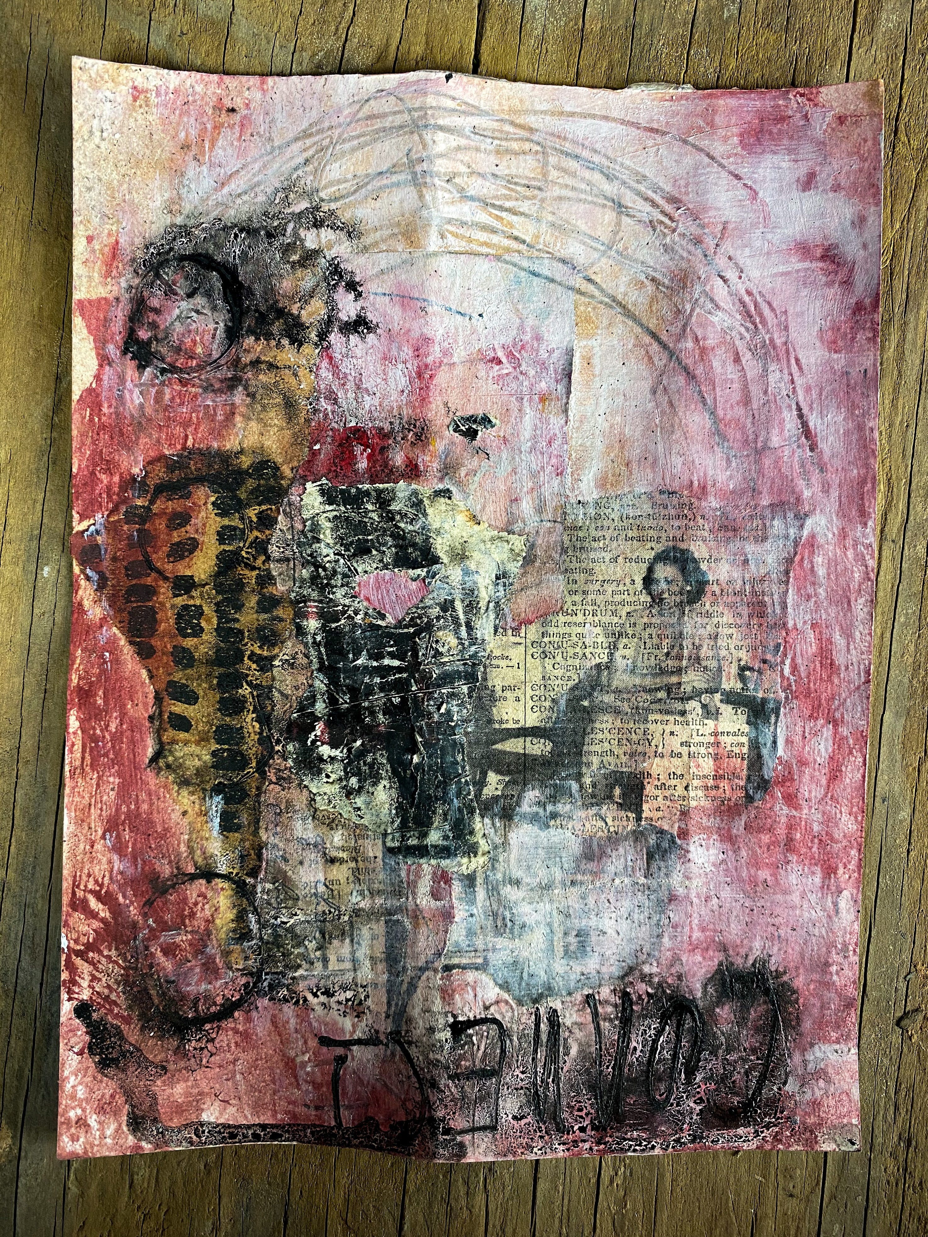 Connect - Original Mixed Media Collage