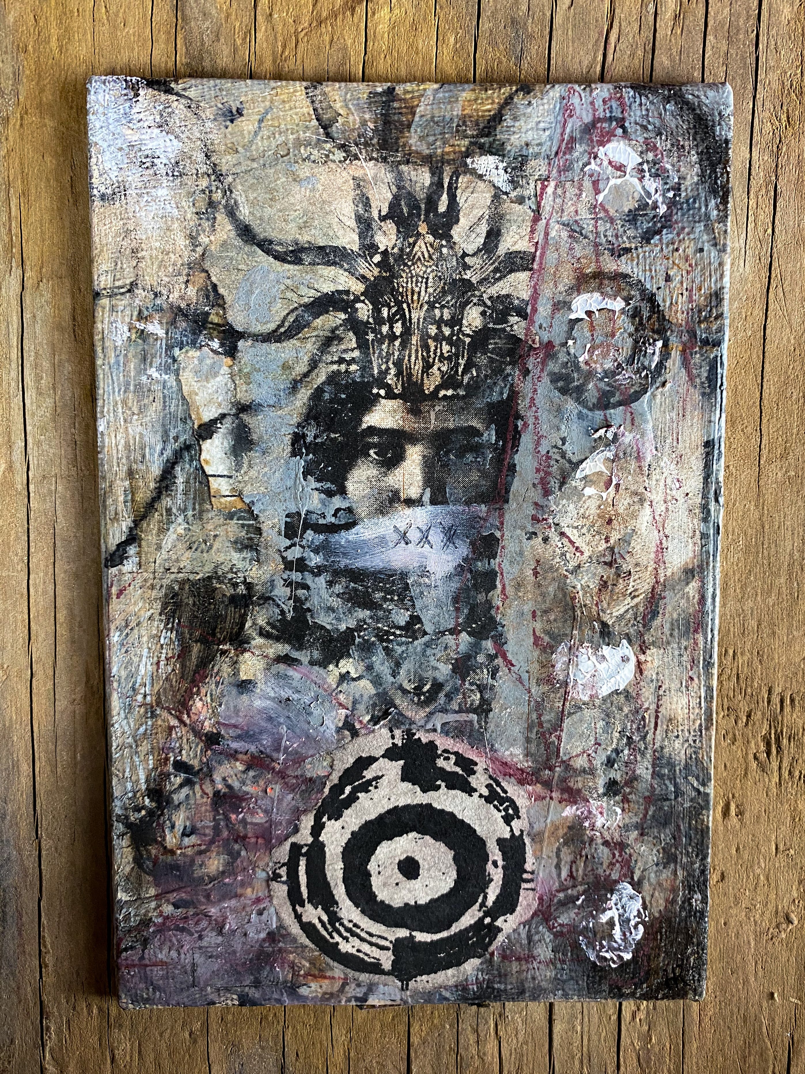 Unspoken - Original Mixed Media Collage